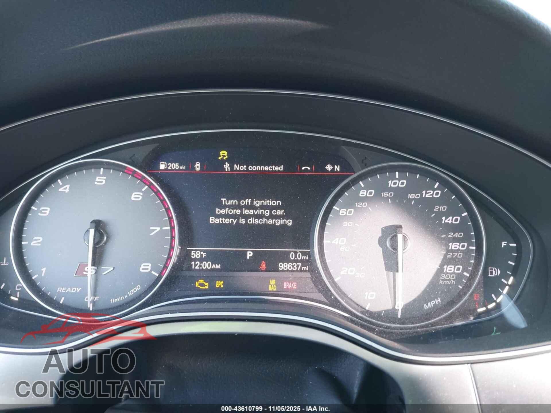 AUDI S7 2017 - WAU2FAFC1HN061237