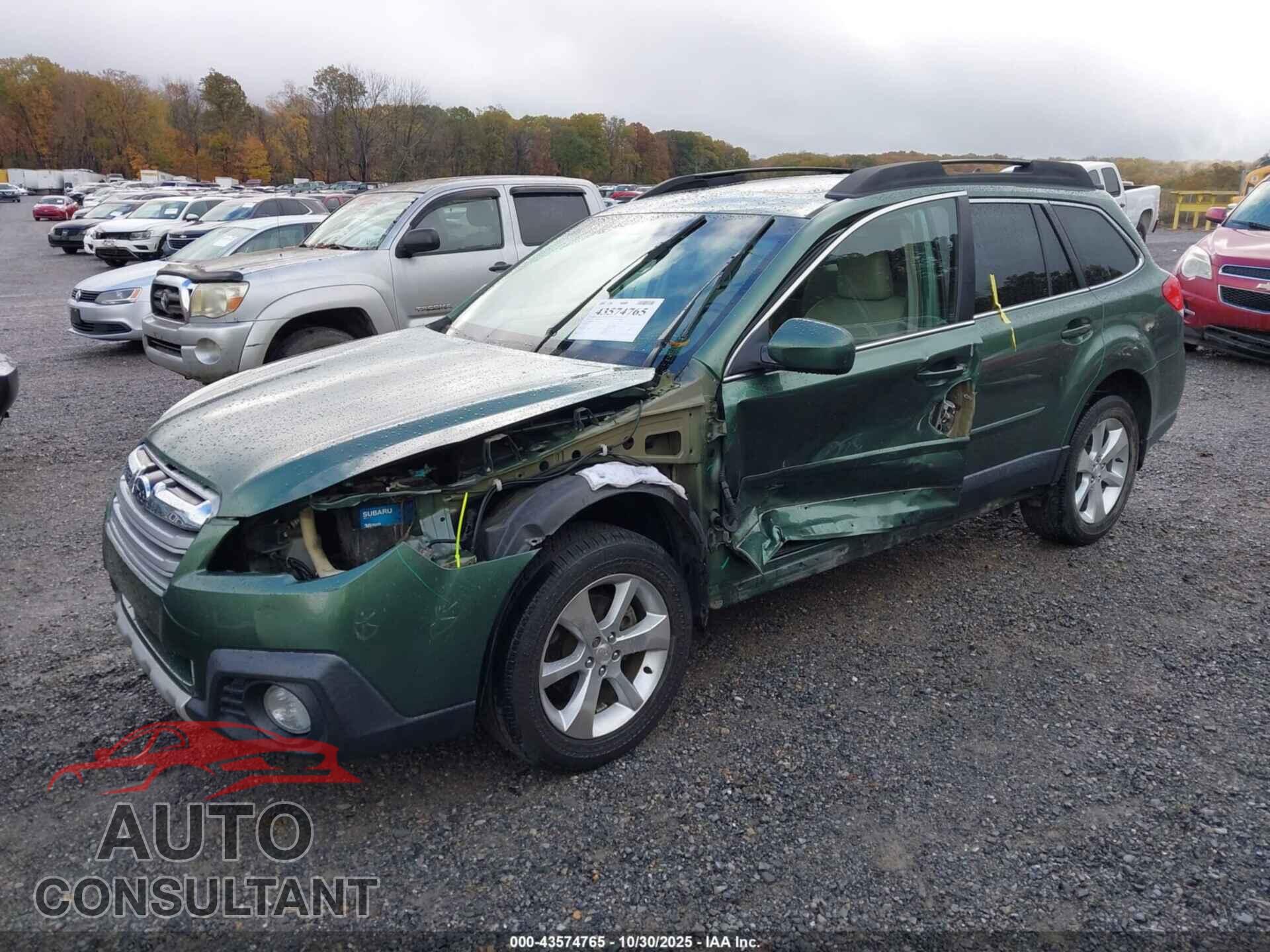 SUBARU OUTBACK 2014 - 4S4BRBLC2E3282496