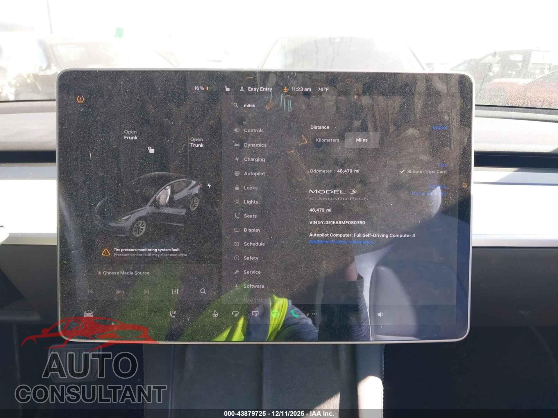 TESLA MODEL 3 2021 - 5YJ3E1EA8MF080760