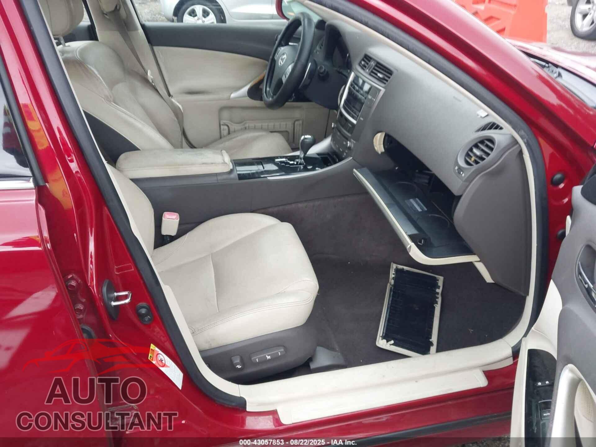 LEXUS IS 250 2012 - JTHBF5C24C5164584