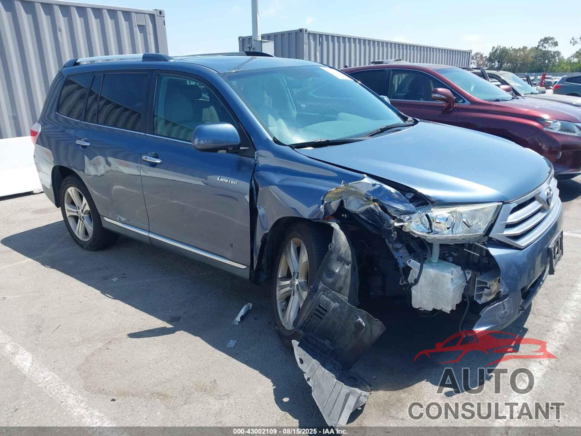 TOYOTA HIGHLANDER 2013 - 5TDYK3EH6DS122944
