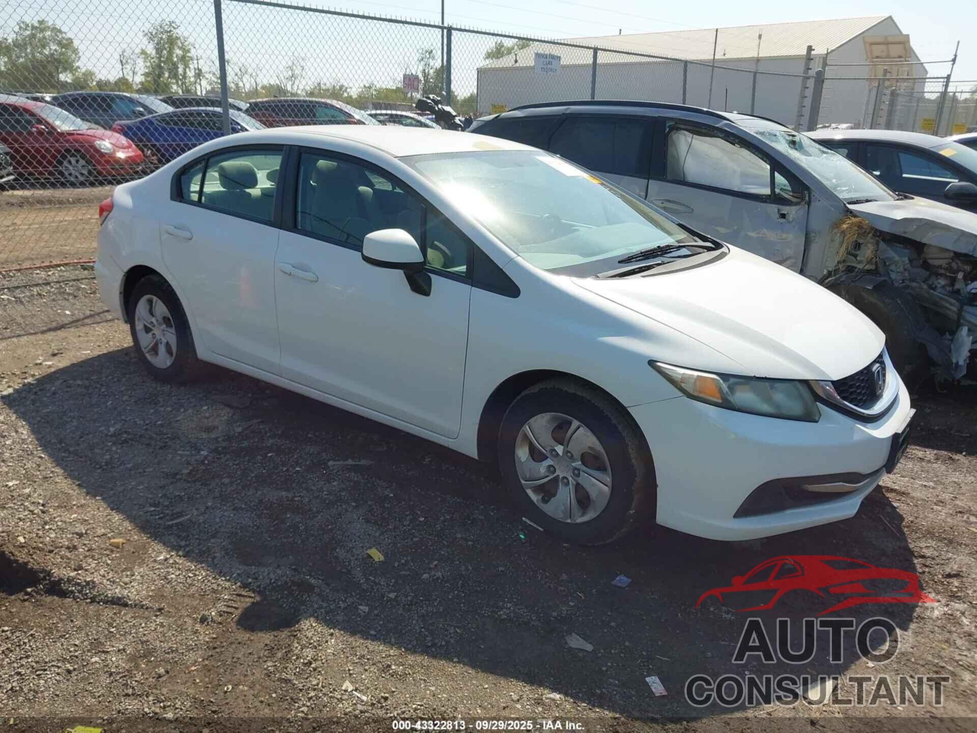 HONDA CIVIC 2013 - 2HGFB2F54DH579810