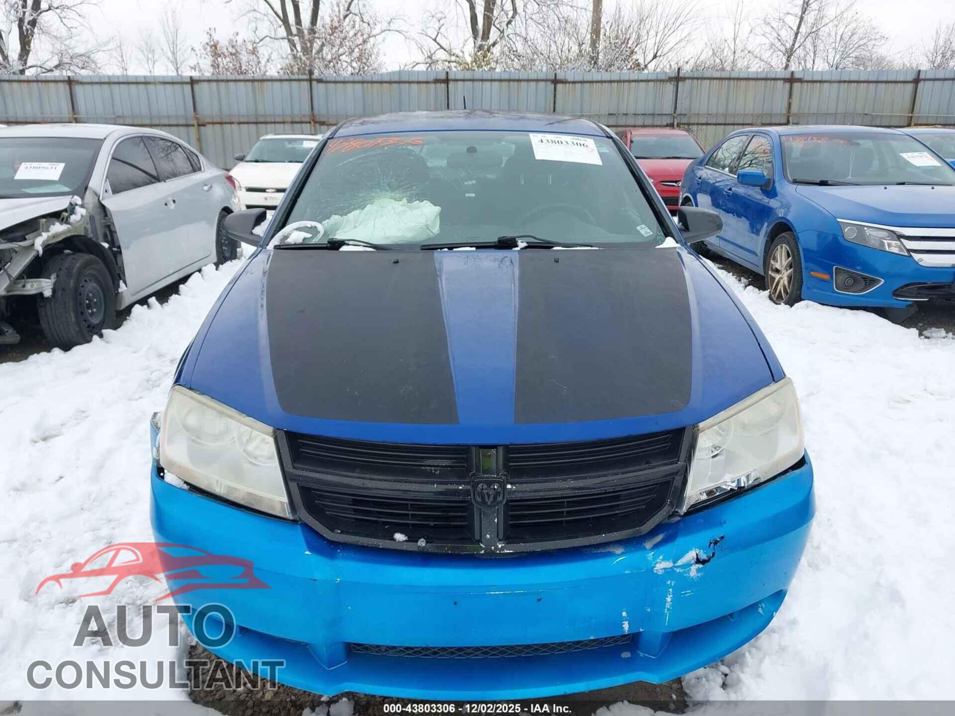 DODGE AVENGER 2013 - 1C3CDZAB8DN598843