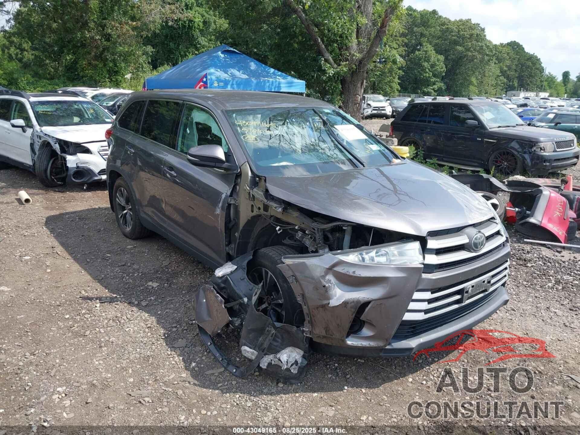 TOYOTA HIGHLANDER 2019 - 5TDBZRFH8KS917753