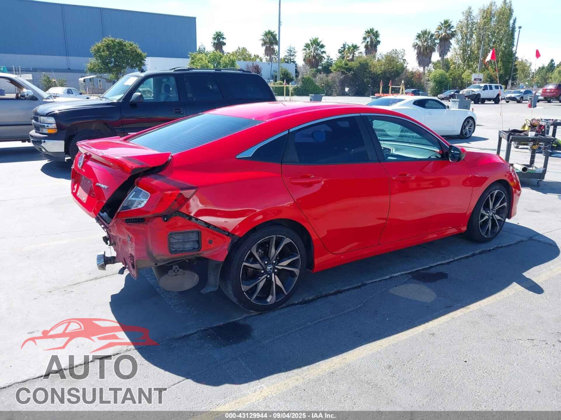 HONDA CIVIC 2019 - 2HGFC2F81KH603372