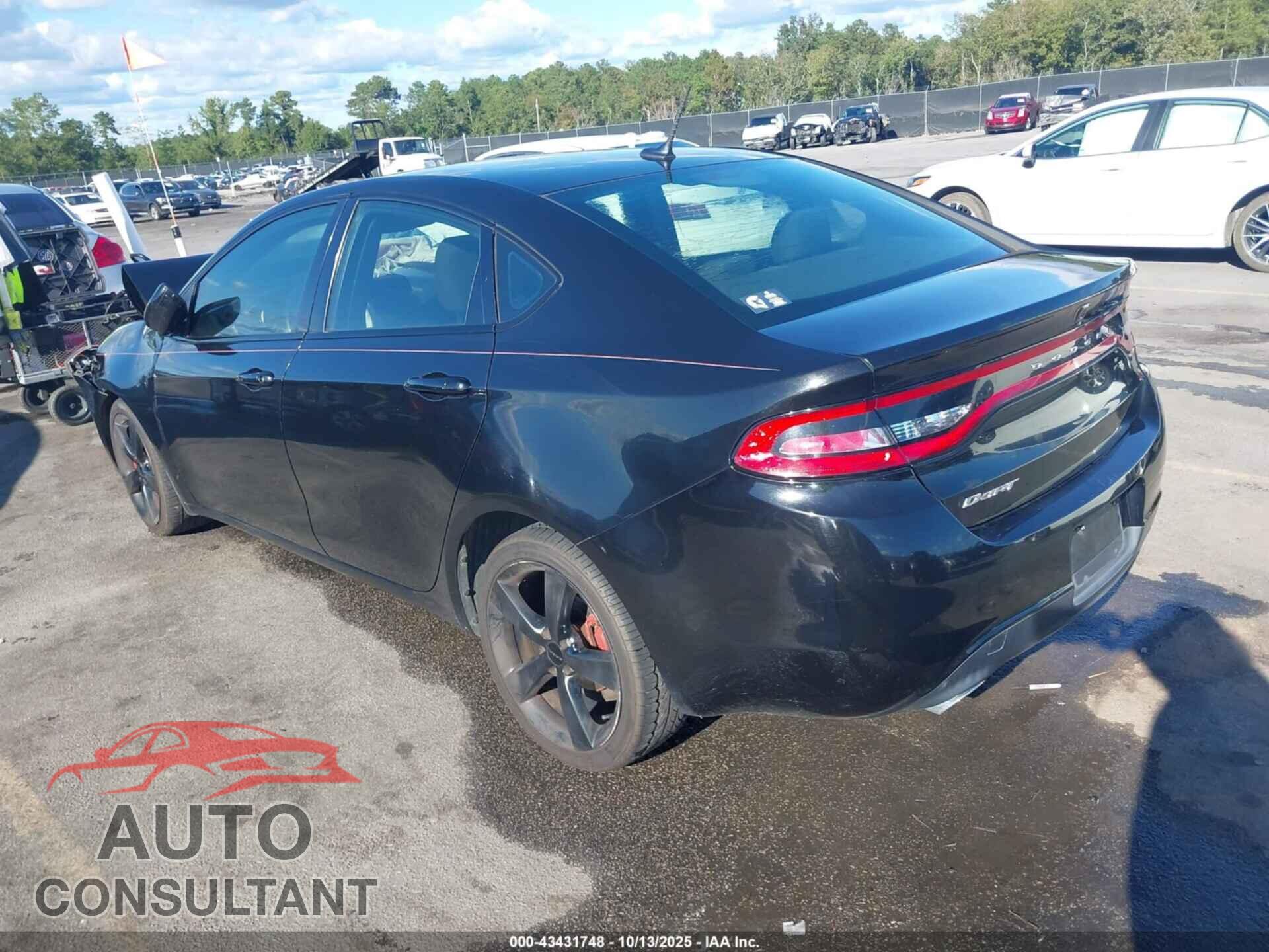 DODGE DART 2015 - 1C3CDFBB4FD411040