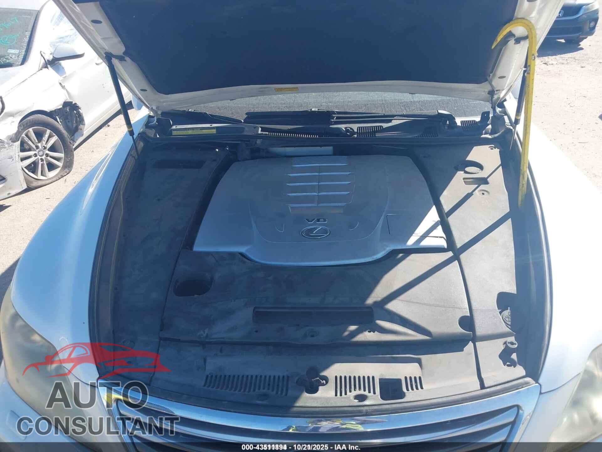 LEXUS LS 460 2012 - JTHBL5EF8C5109287