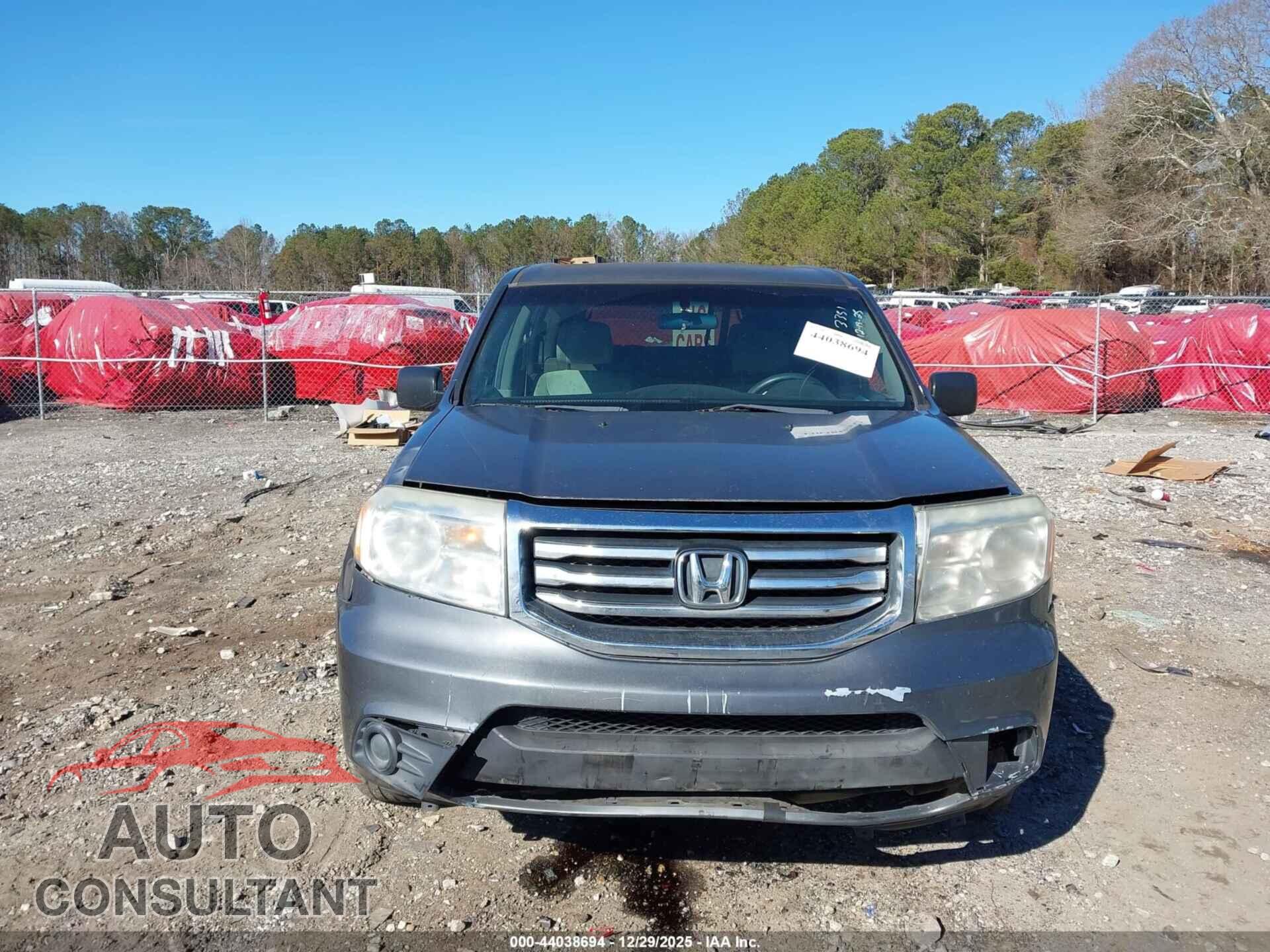 HONDA PILOT 2012 - 5FNYF3H20CB003351
