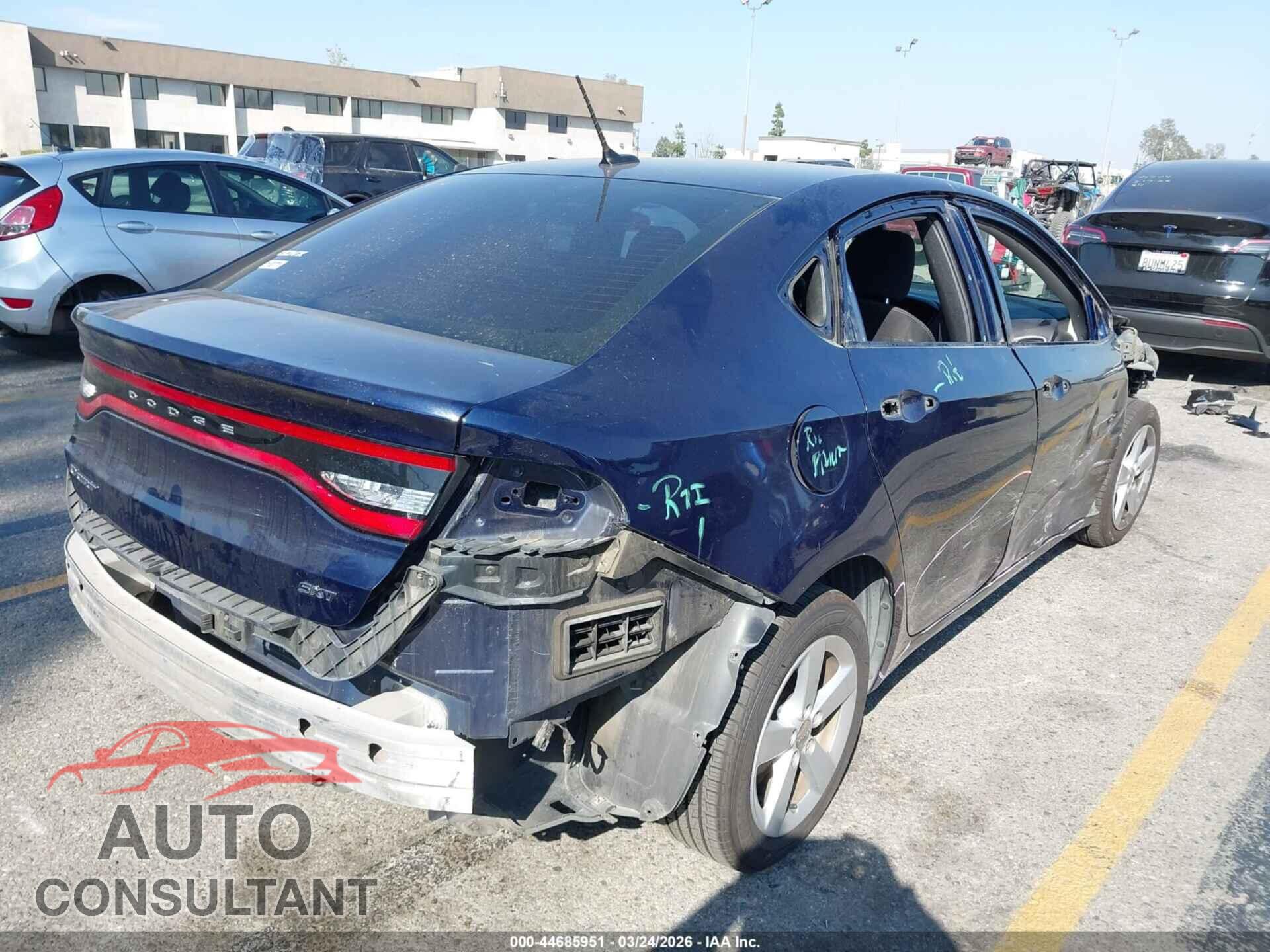 DODGE DART 2015 - 1C3CDFBB3FD403575