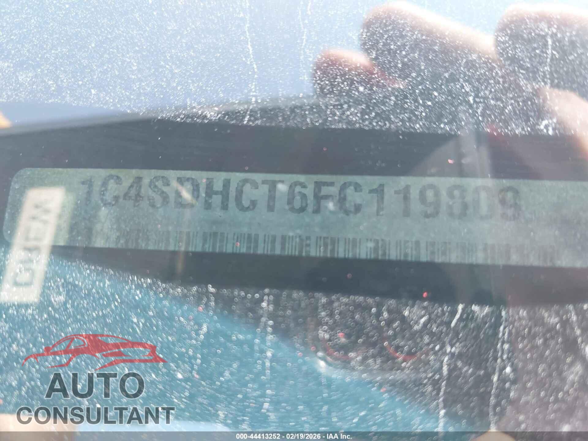 DODGE DURANGO 2015 - 1C4SDHCT6FC119809