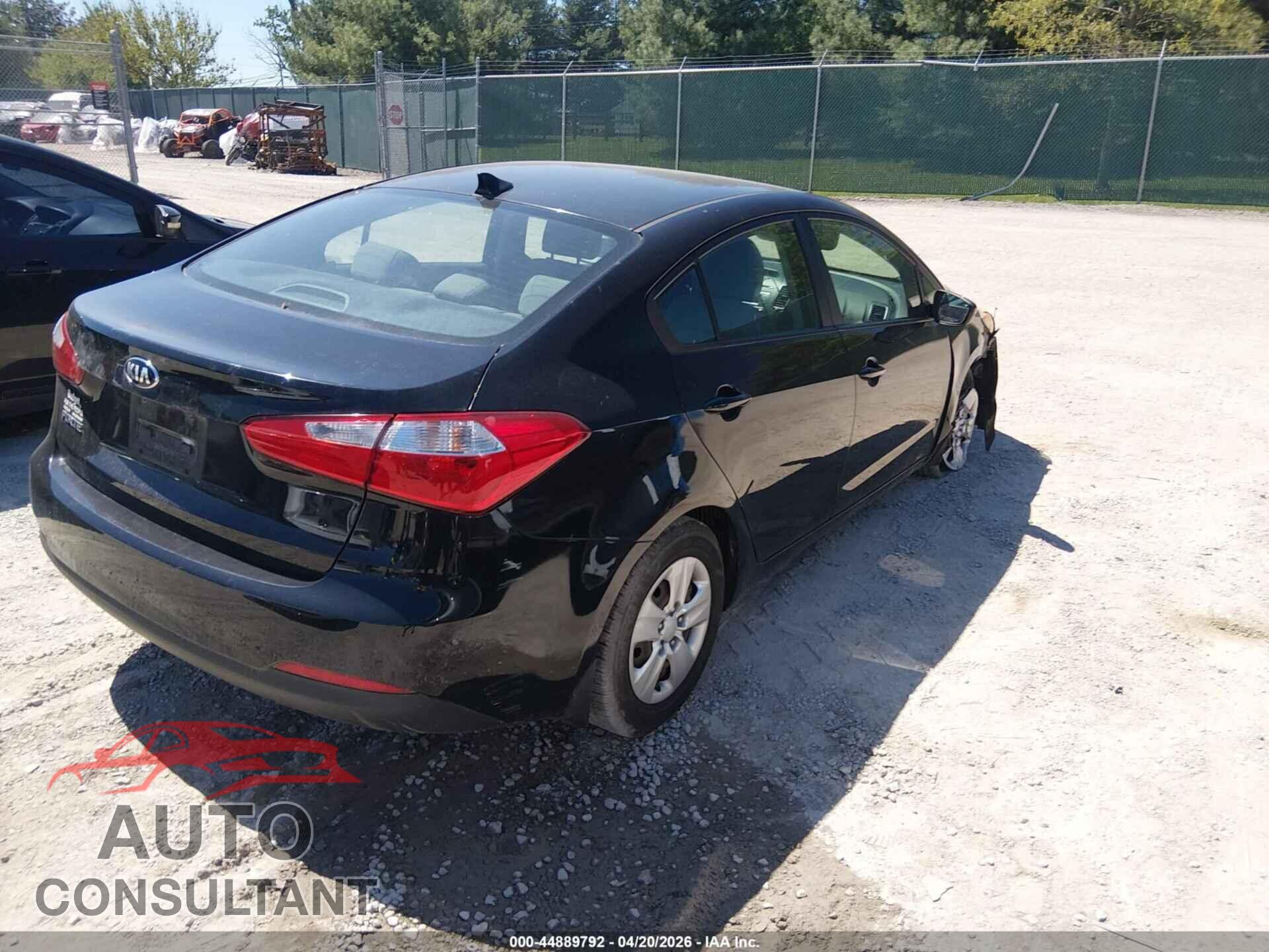 KIA FORTE 2016 - KNAFK4A64G5531002