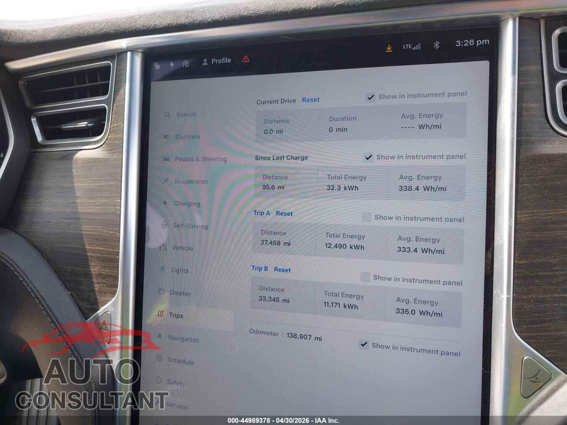 TESLA MODEL S 2015 - 5YJSA1E2XFF101949