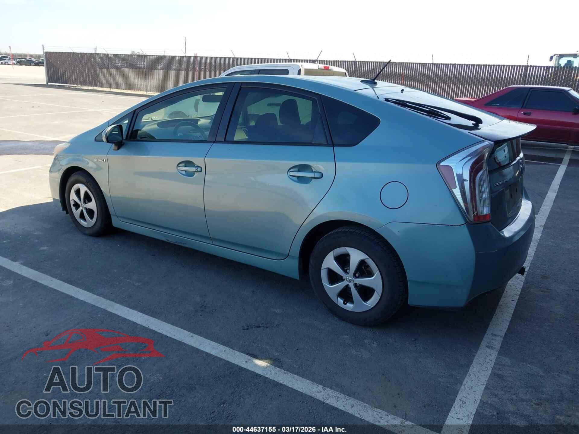 TOYOTA PRIUS 2013 - JTDKN3DU8D1676530