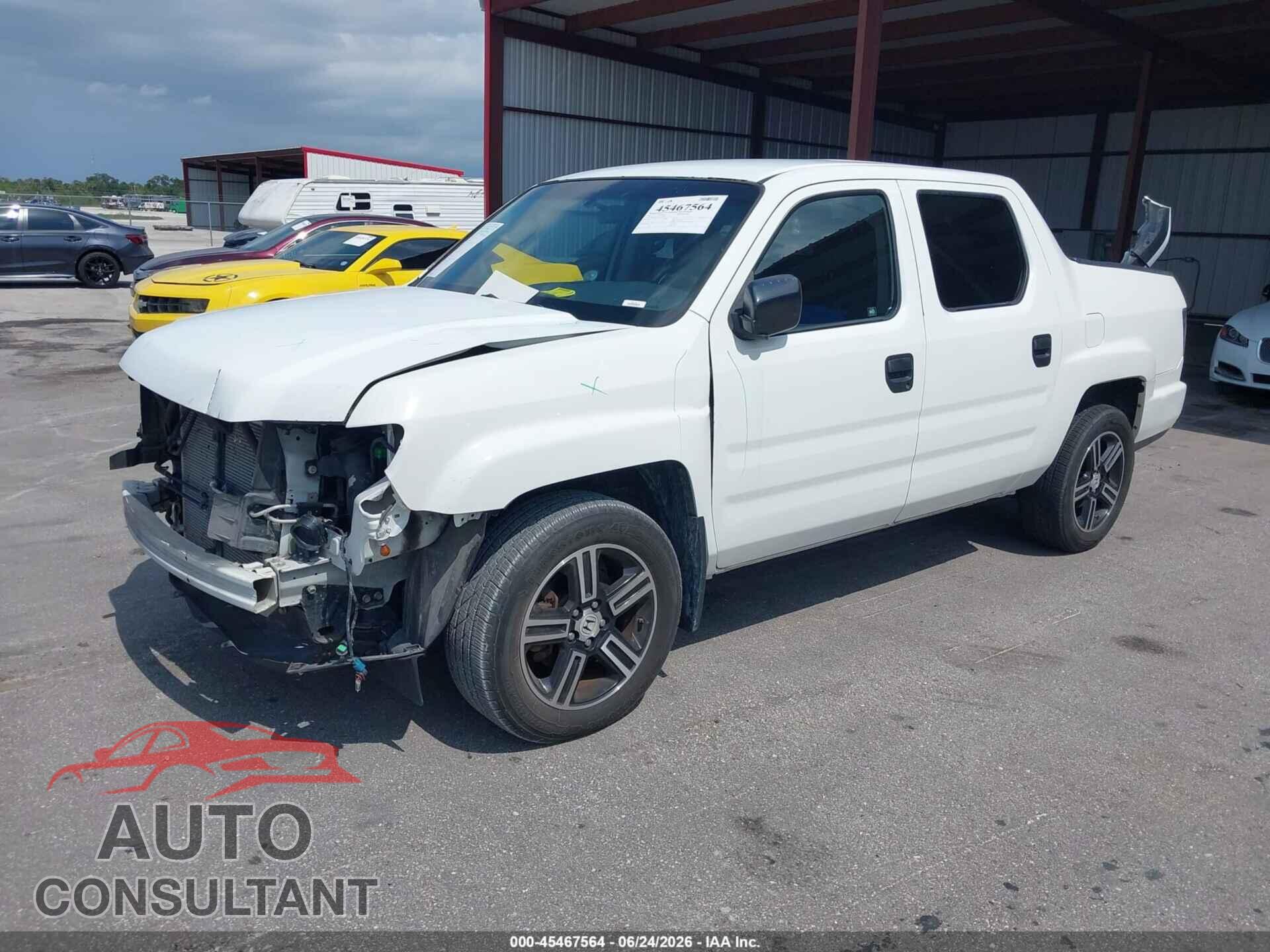 HONDA RIDGELINE 2012 - 5FPYK1F77CB453343