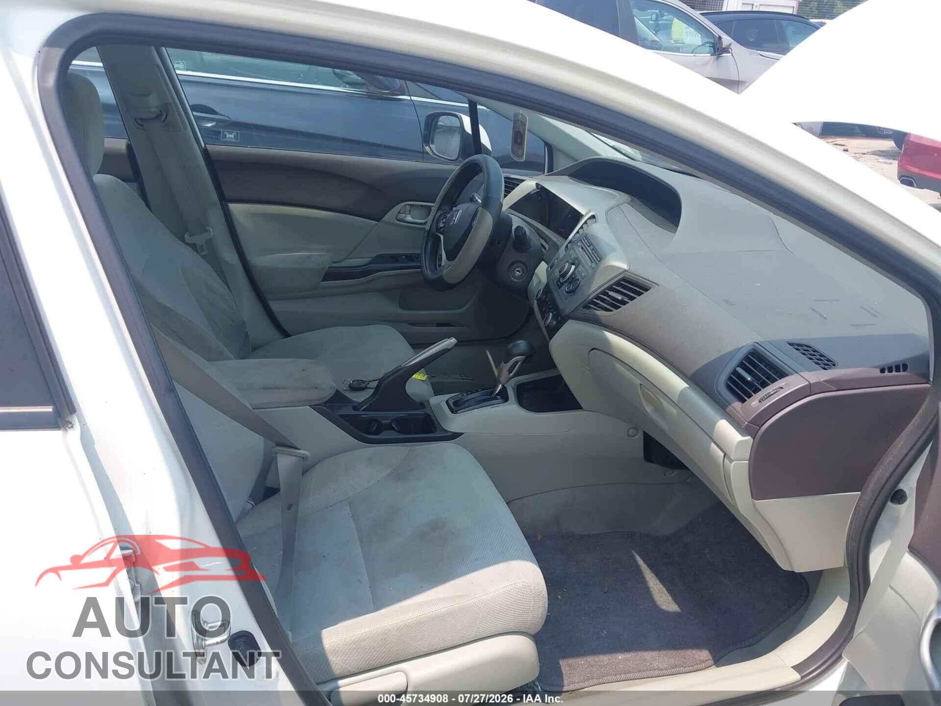HONDA CIVIC 2012 - 2HGFB2F64CH550301