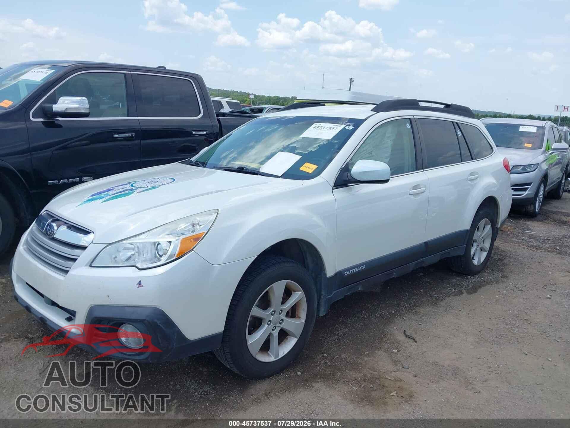 SUBARU OUTBACK 2014 - 4S4BRCCC7E3237222