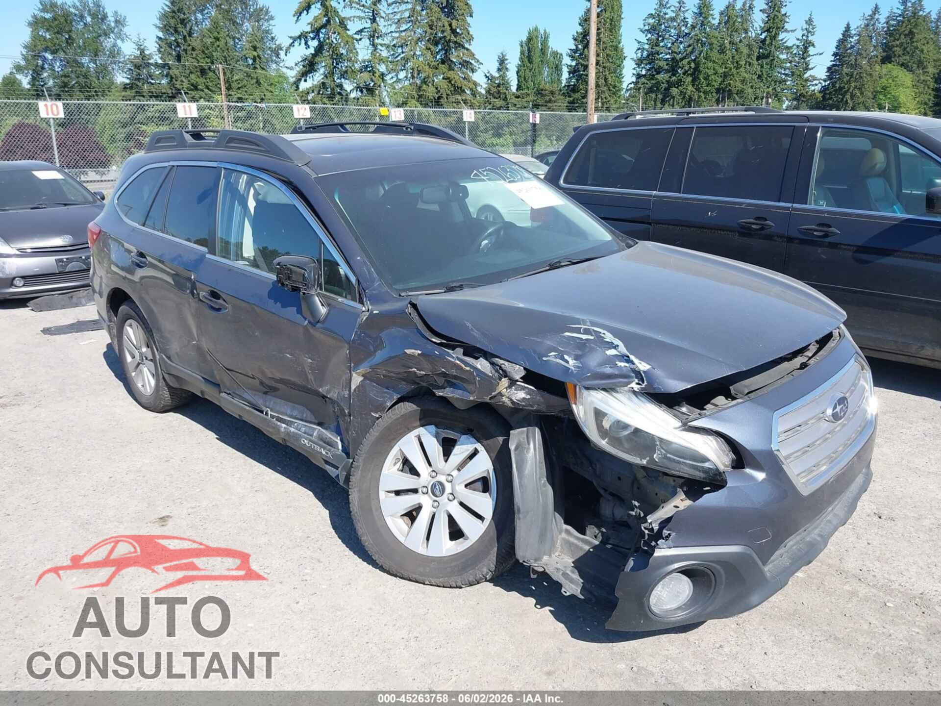SUBARU OUTBACK 2015 - 4S4BSADC2F3222829