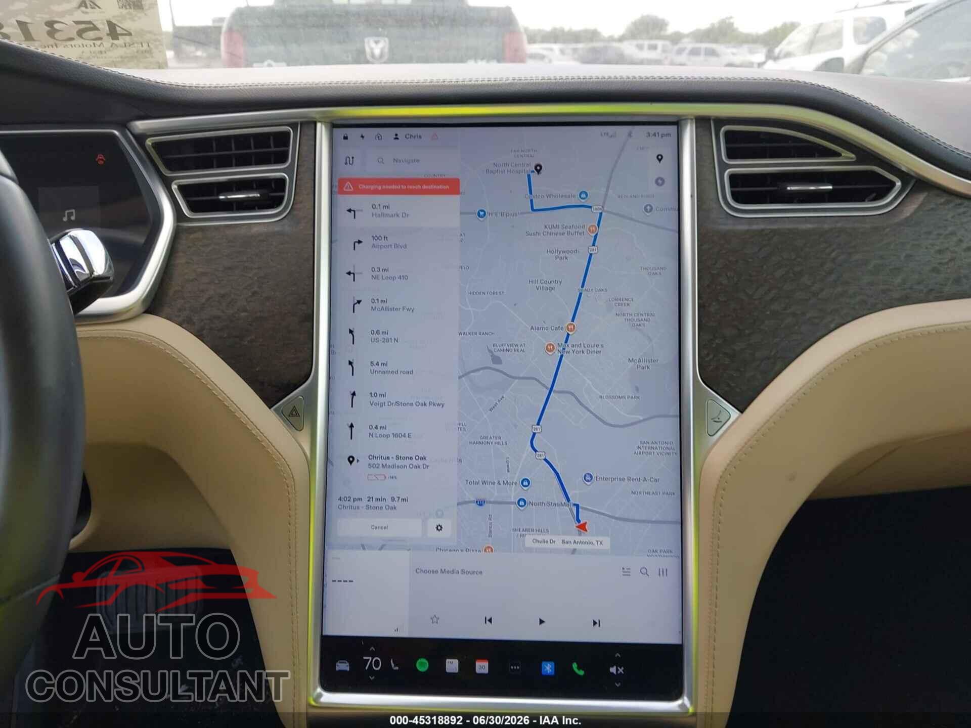TESLA MODEL S 2013 - 5YJSA1CNXDFP20593