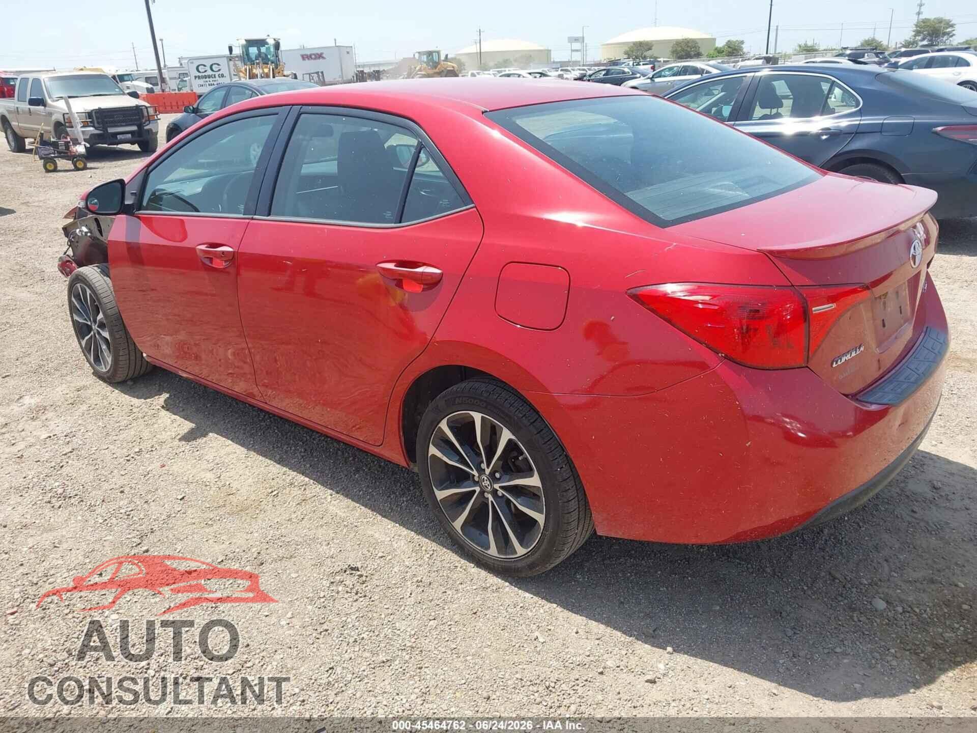 TOYOTA COROLLA 2017 - 2T1BURHEXHC869319