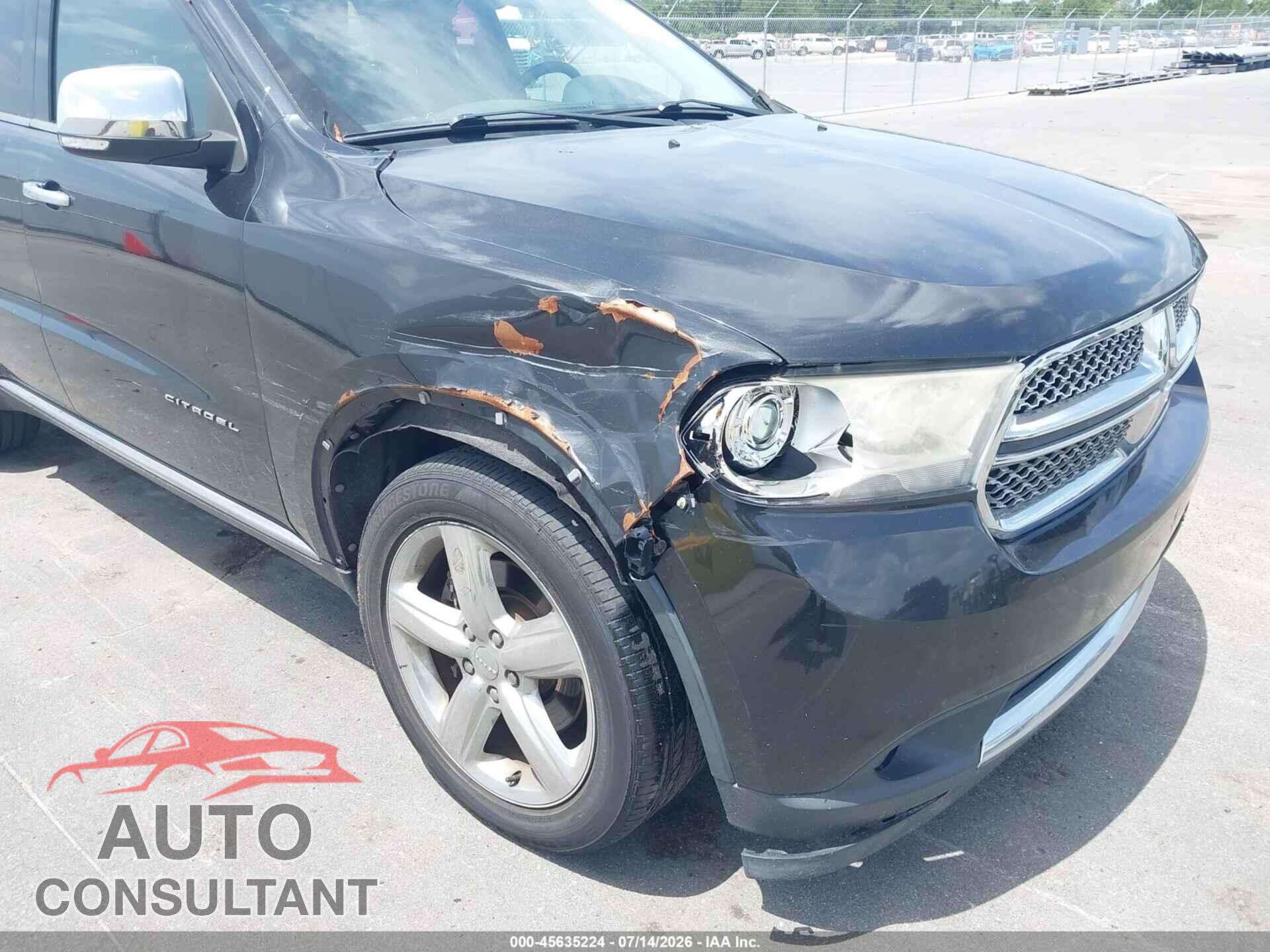 DODGE DURANGO 2012 - 1C4SDHET1CC314399