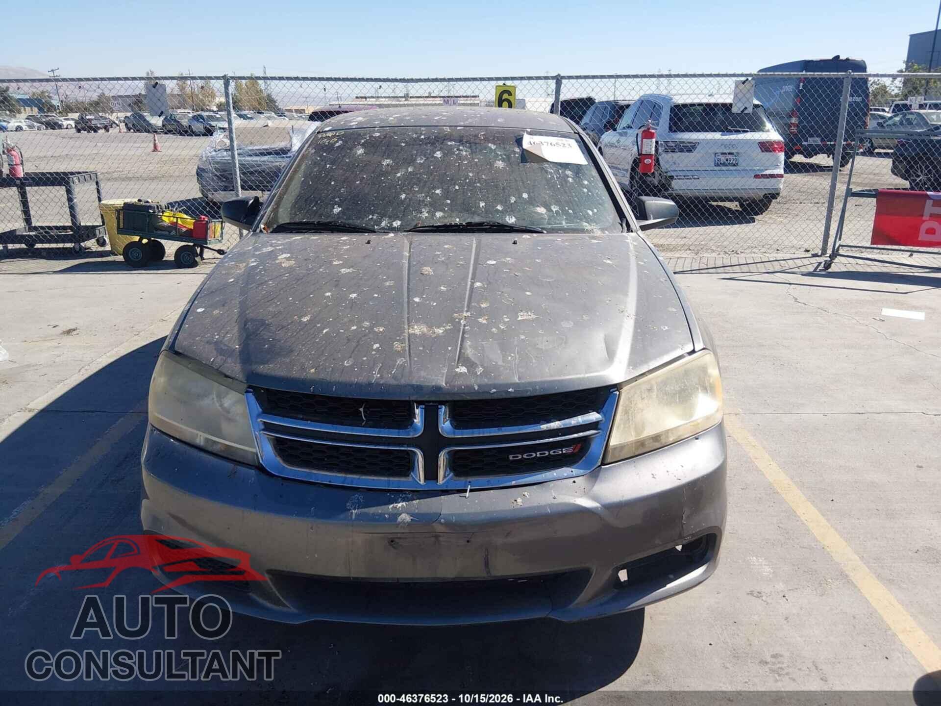 DODGE AVENGER 2013 - 1C3CDZAG5DN710123