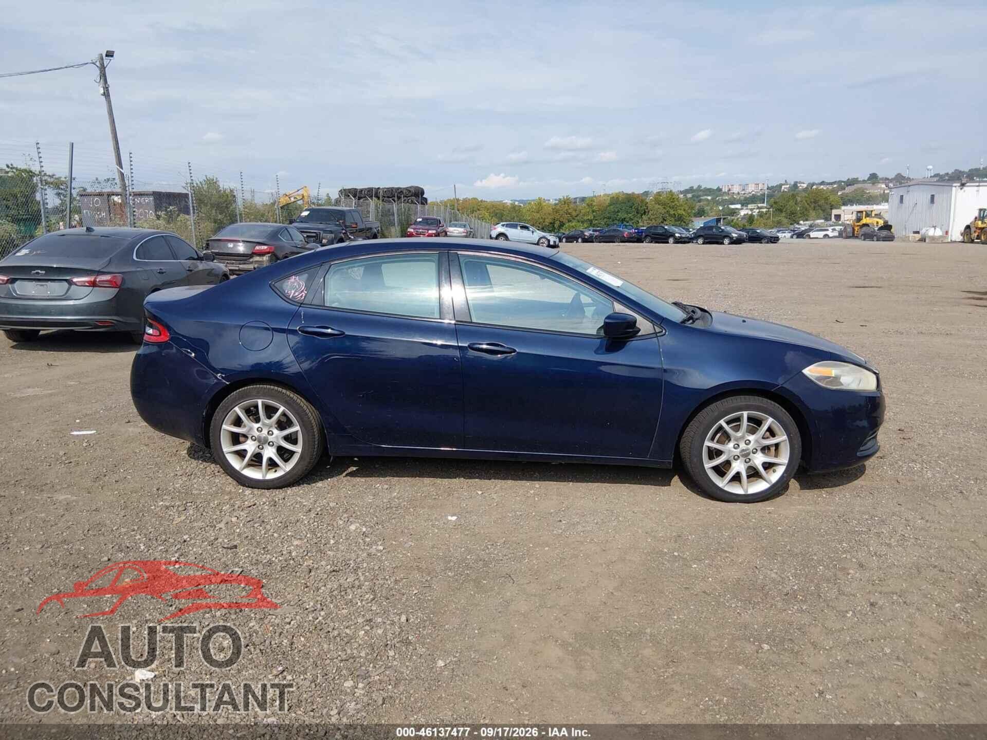DODGE DART 2013 - 1C3CDFBA8DD106256
