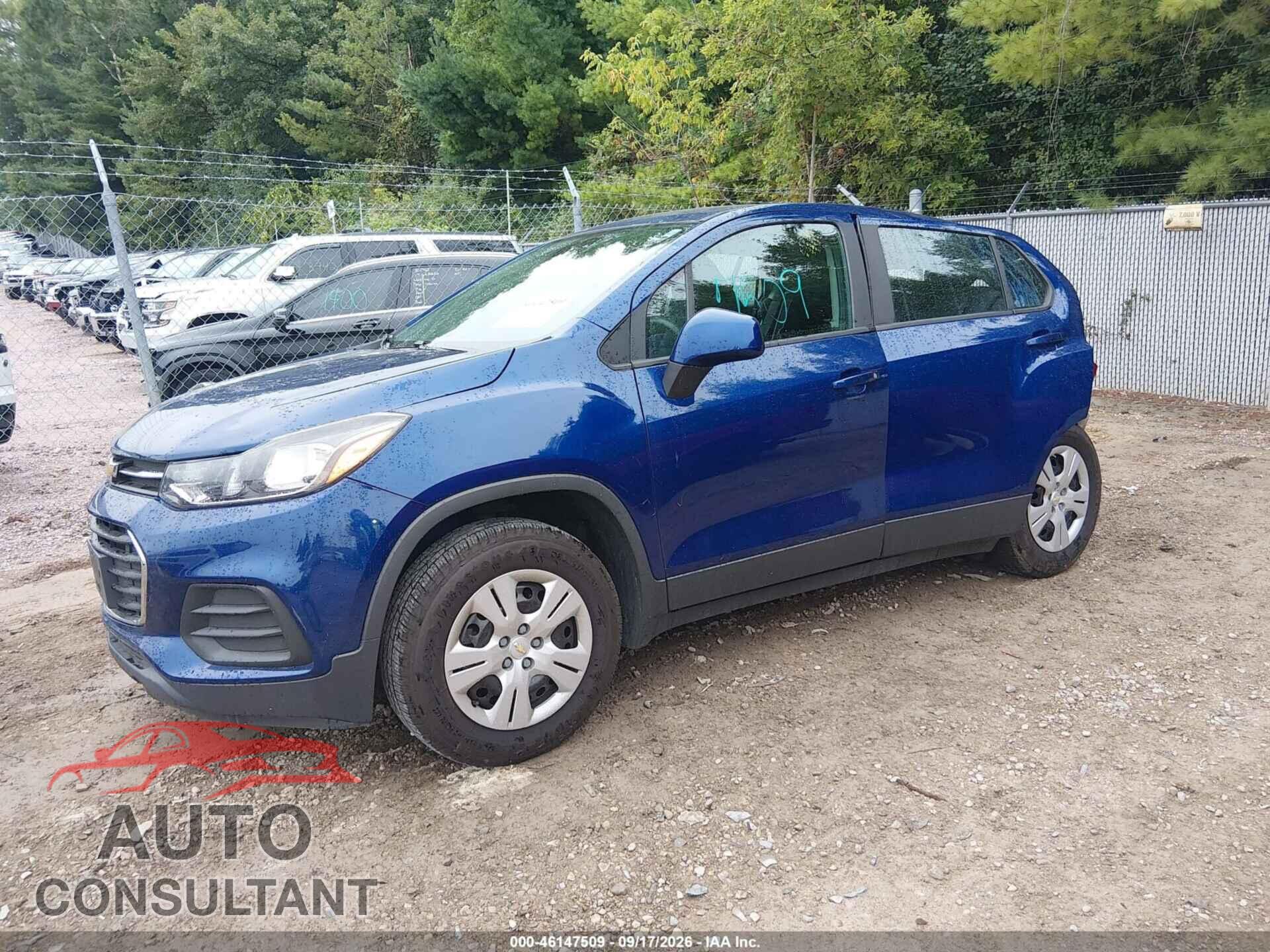 CHEVROLET TRAX 2017 - 3GNCJKSB3HL187731