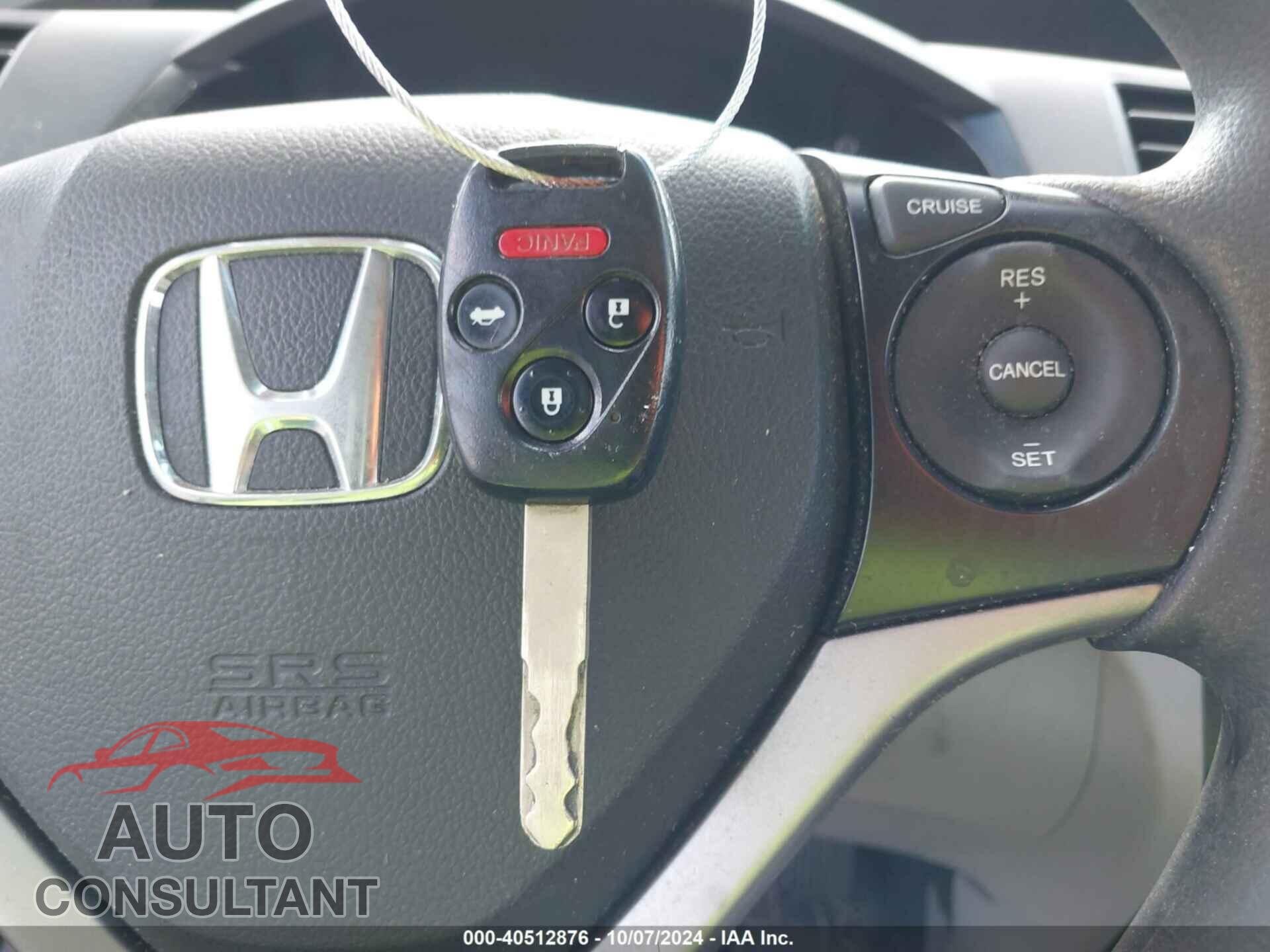 HONDA CIVIC 2012 - 19XFB2F52CE036724