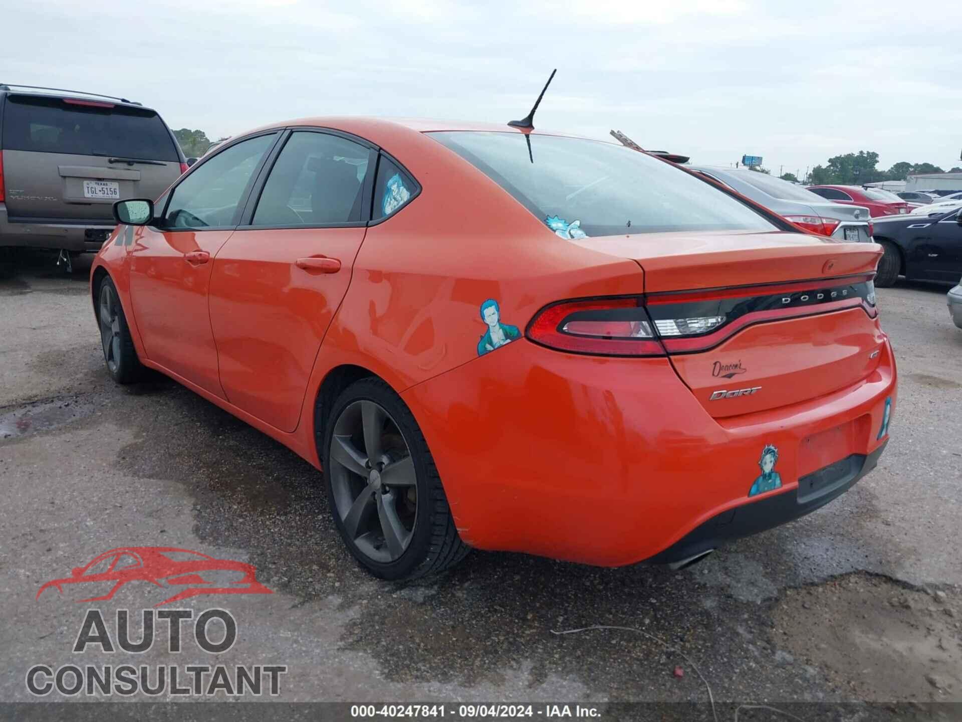 DODGE DART 2015 - 1C3CDFEB7FD311297