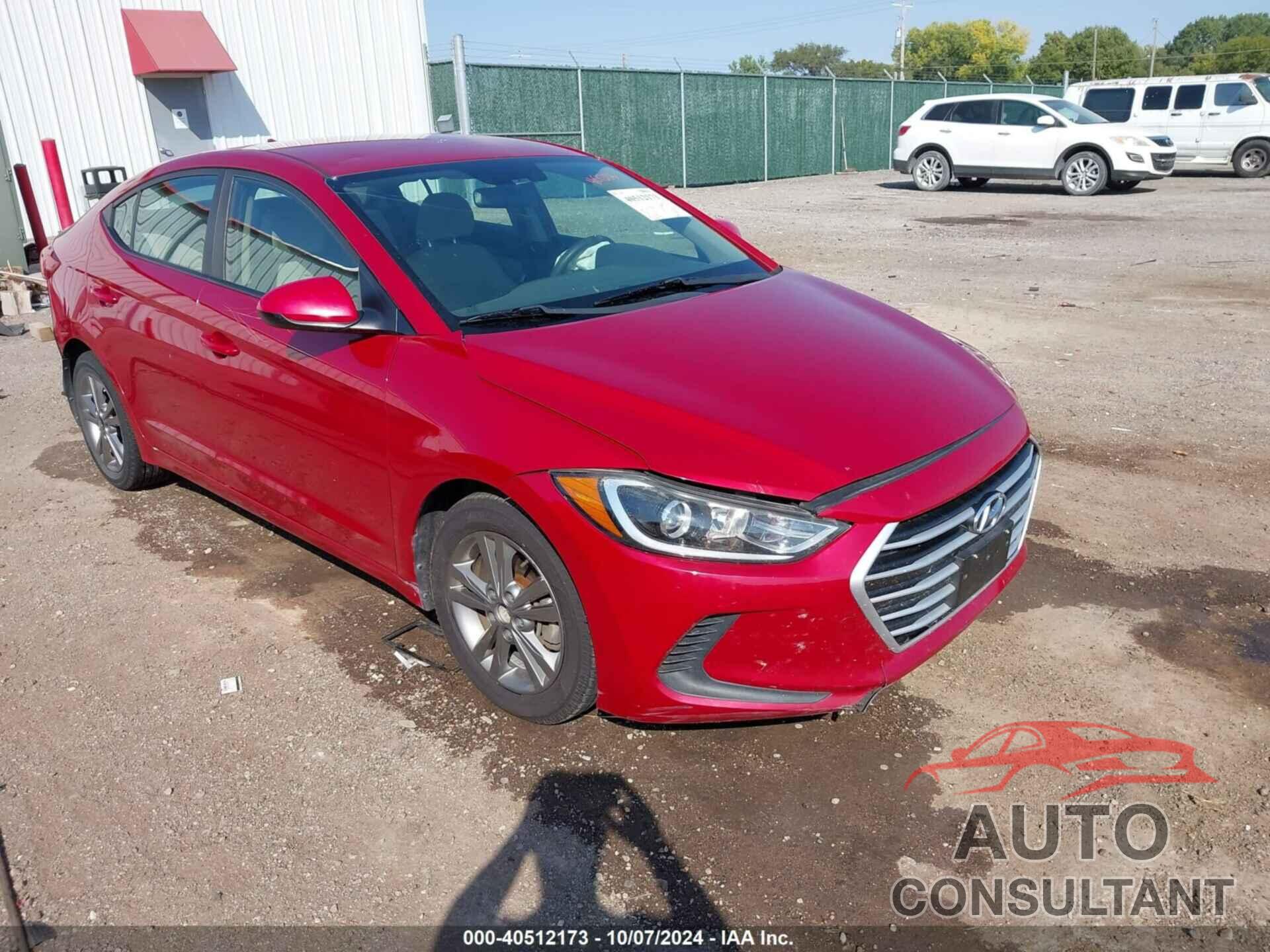 HYUNDAI ELANTRA 2017 - KMHD84LF8HU166106