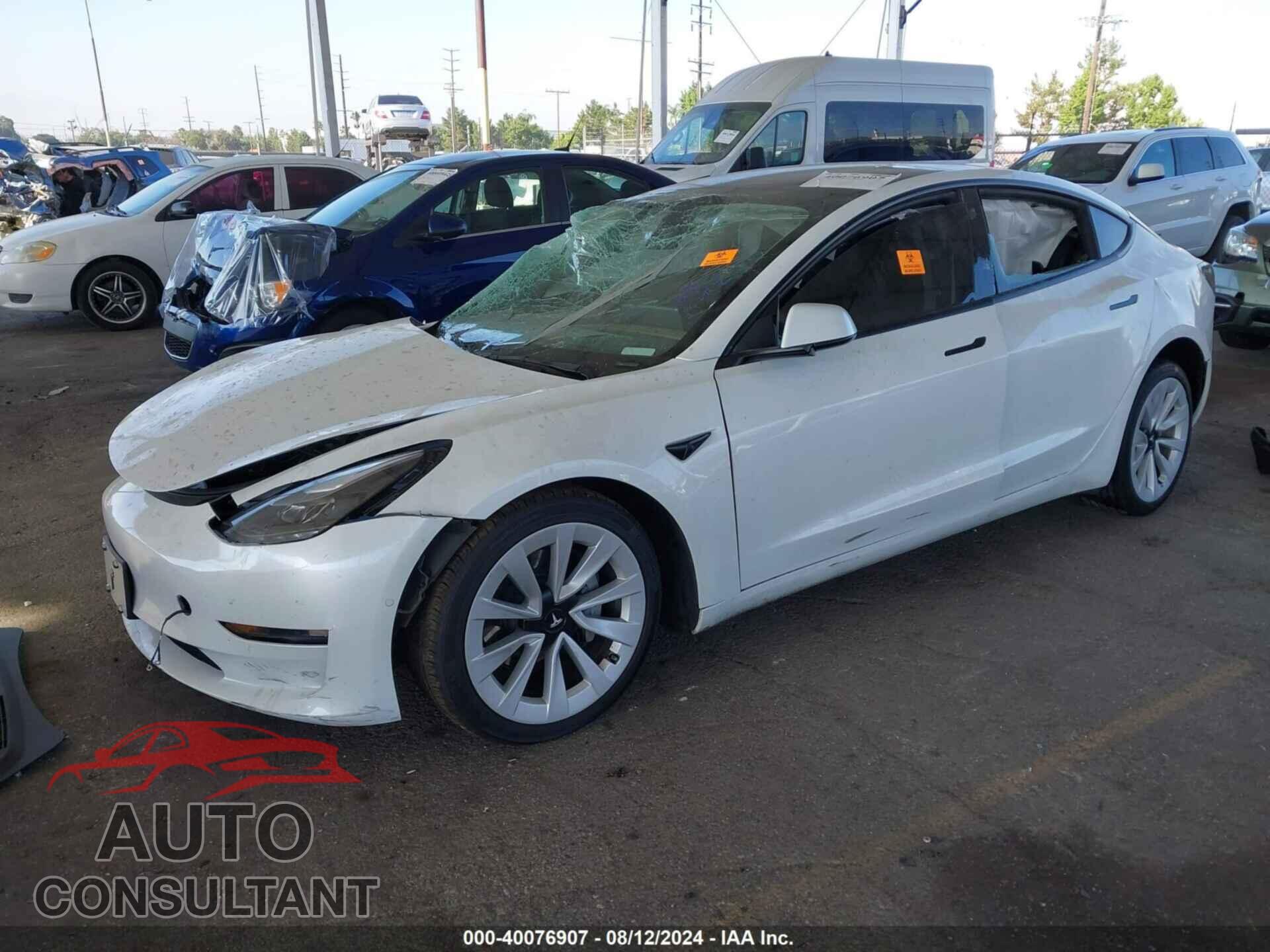 TESLA MODEL 3 2022 - 5YJ3E1EA8NF199779