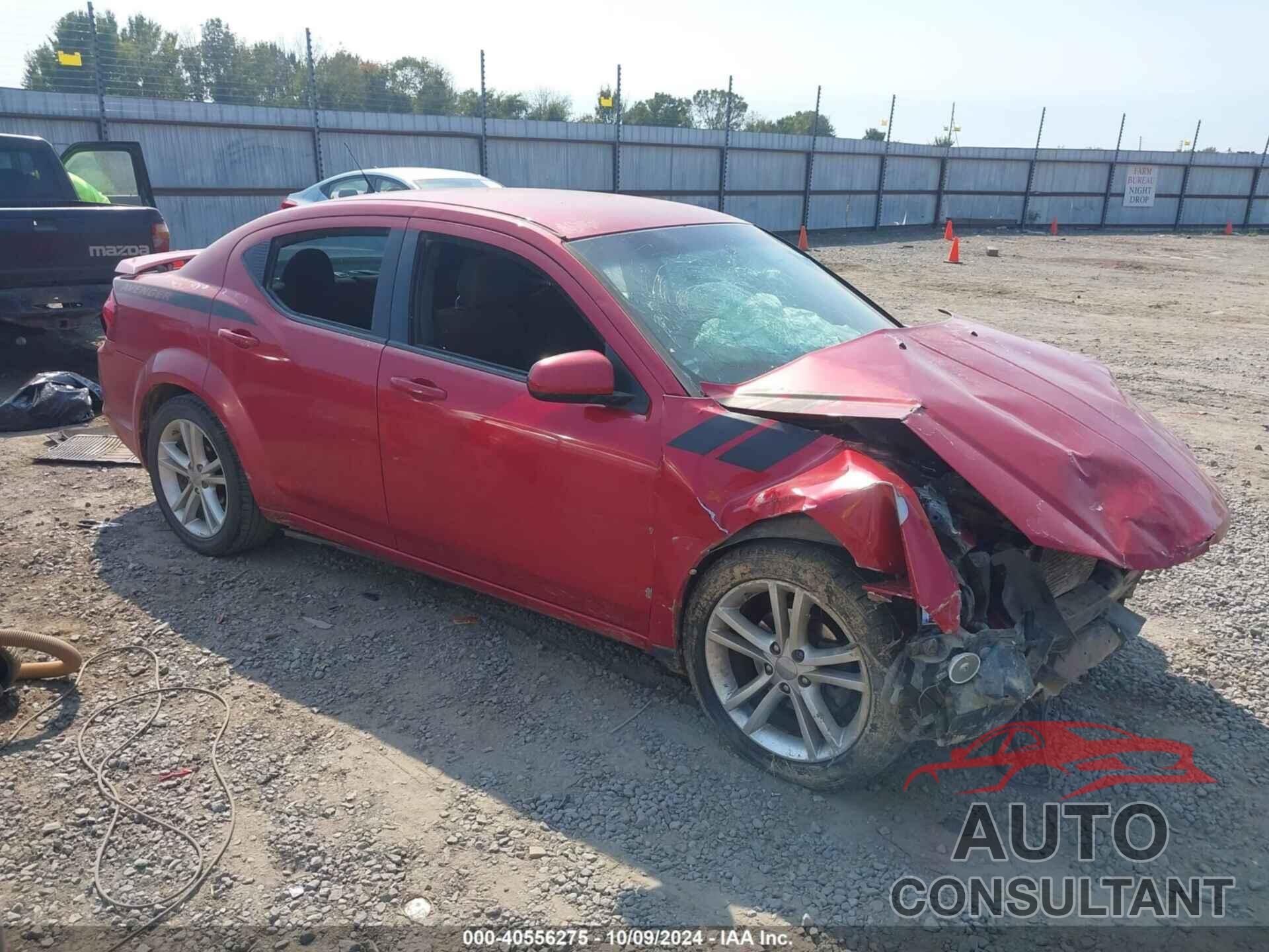 DODGE AVENGER 2011 - 1B3BD1FG3BN508932