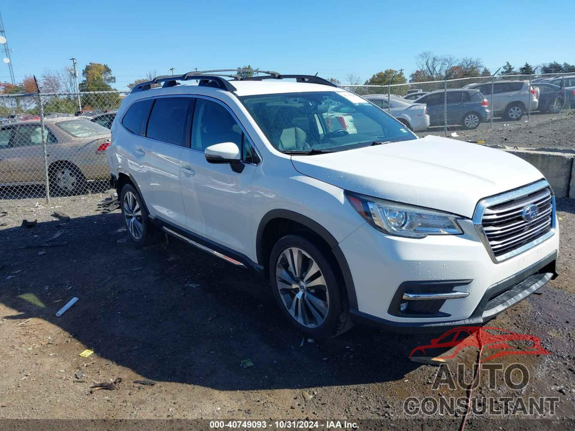 SUBARU ASCENT 2019 - 4S4WMAMD8K3412391