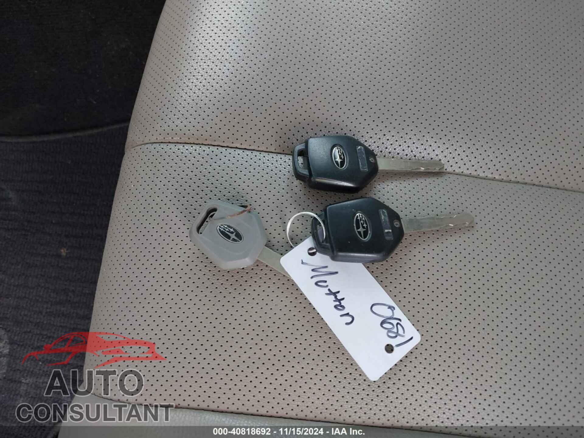 SUBARU OUTBACK 2014 - 4S4BRBLC4E3292852