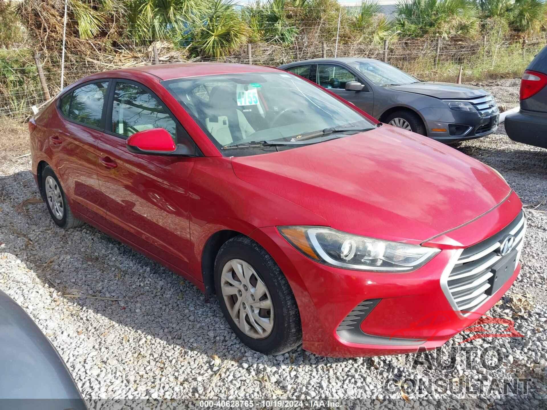 HYUNDAI ELANTRA 2017 - 5NPD74LF9HH140857