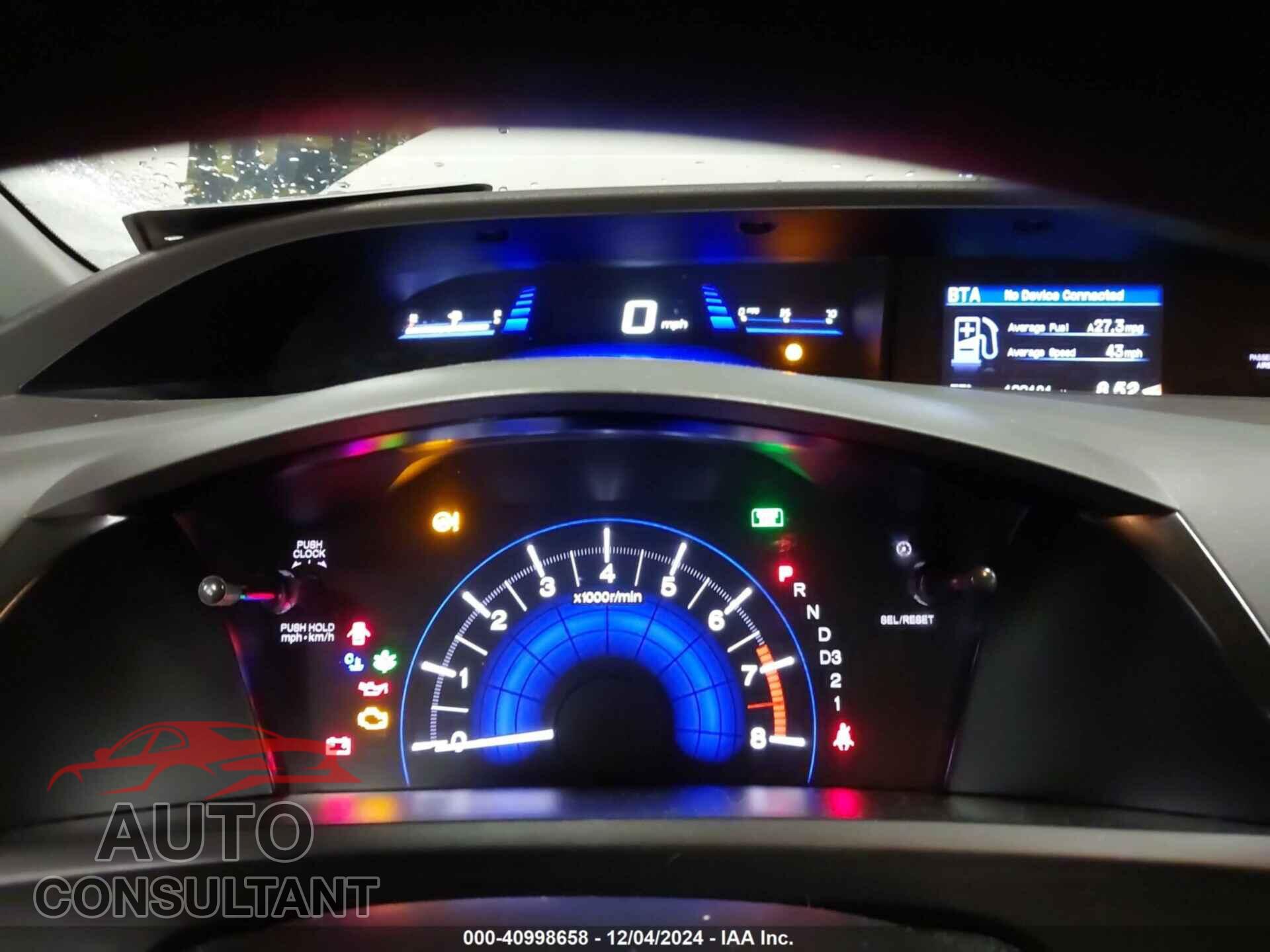 HONDA CIVIC 2012 - 19XFB2F88CE057135