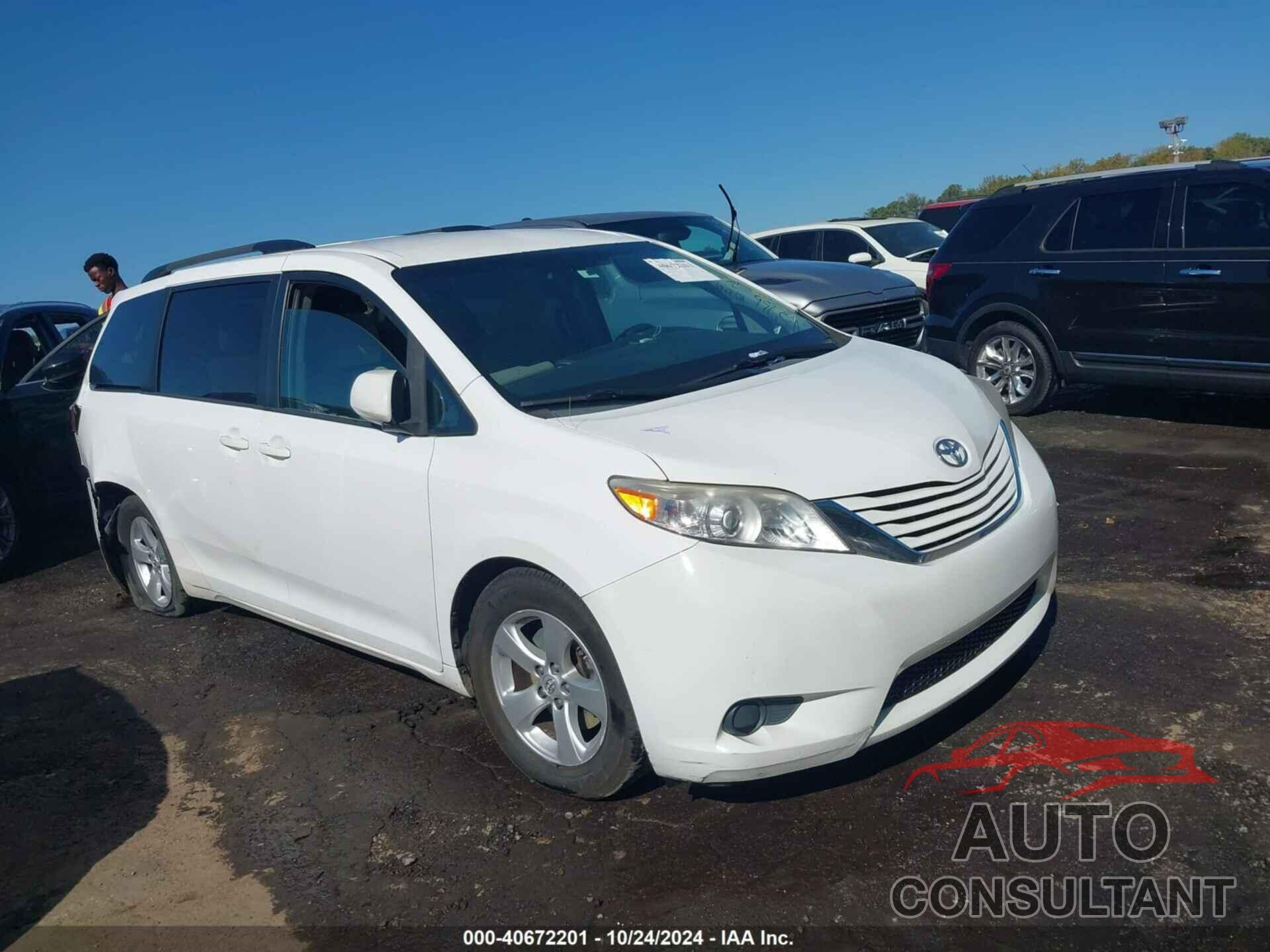 TOYOTA SIENNA 2016 - 5TDKK3DC9GS705766