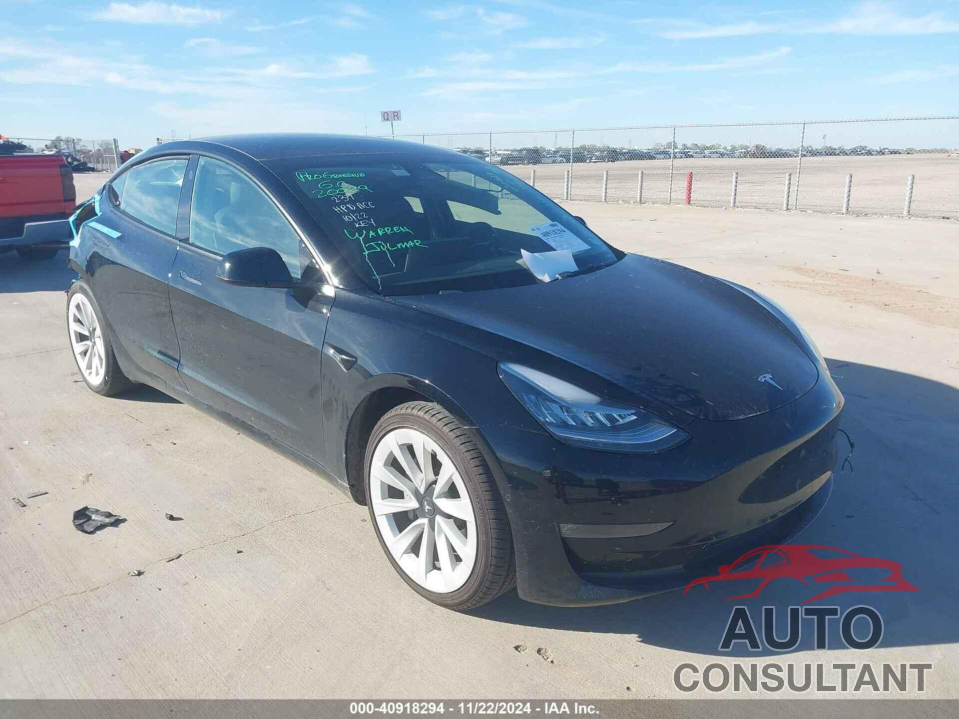 TESLA MODEL 3 2022 - 5YJ3E1EB4NF245441