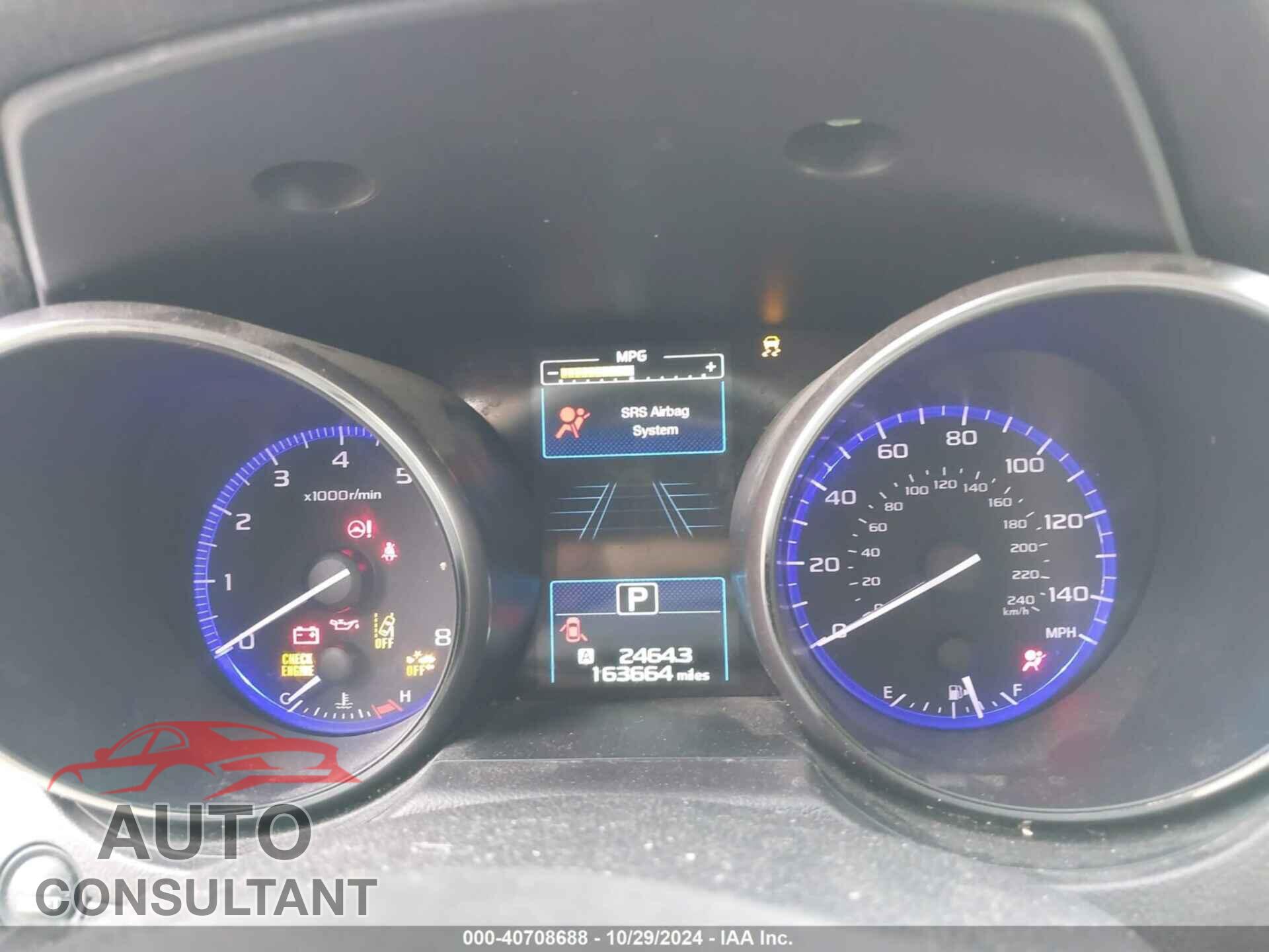 SUBARU OUTBACK 2017 - 4S4BSAFC8H3240543