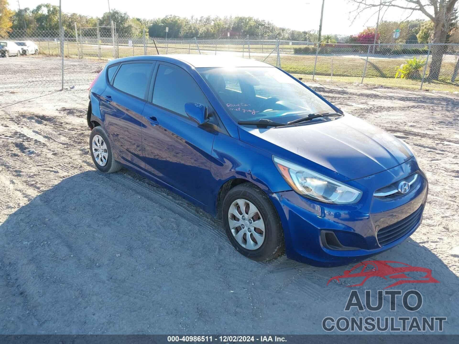 HYUNDAI ACCENT 2016 - KMHCT5AE1GU257517