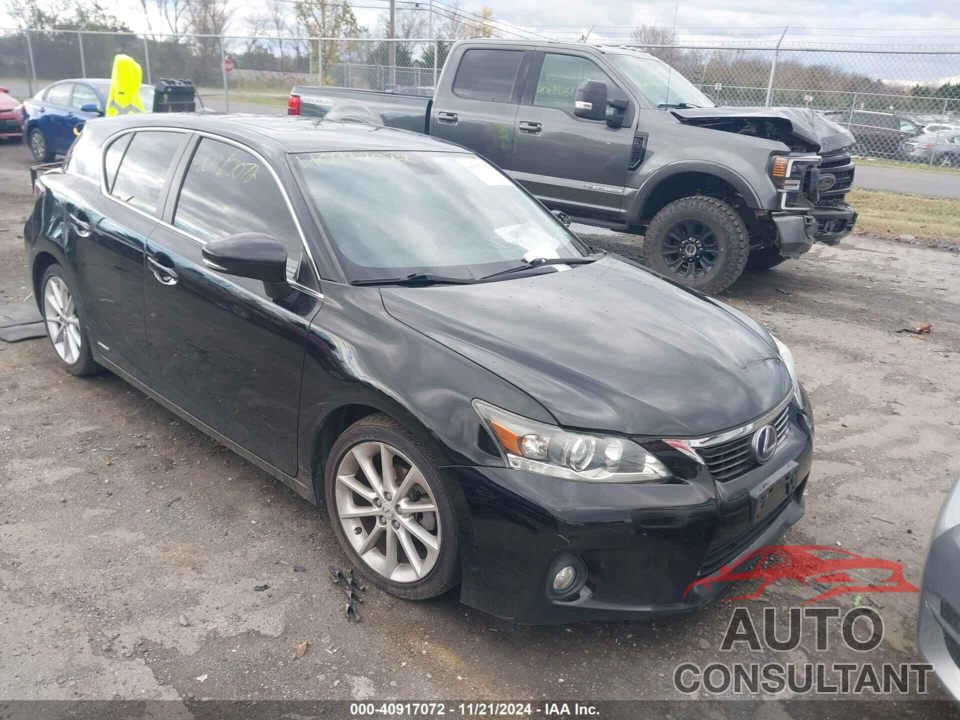 LEXUS CT 200H 2012 - JTHKD5BHXC2107321