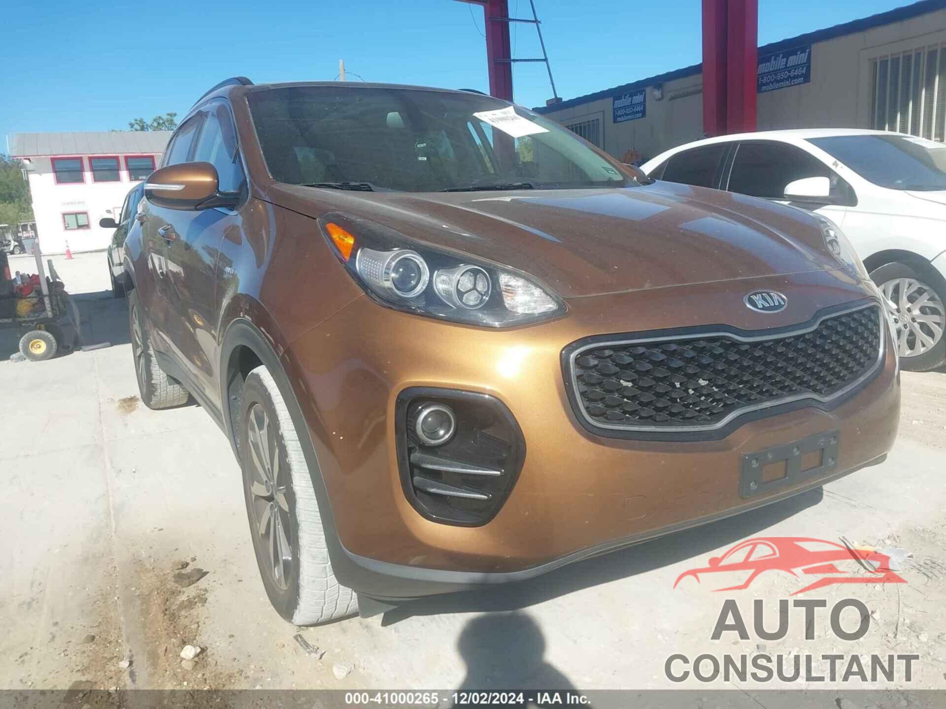 KIA SPORTAGE 2018 - KNDPNCAC1J7354810