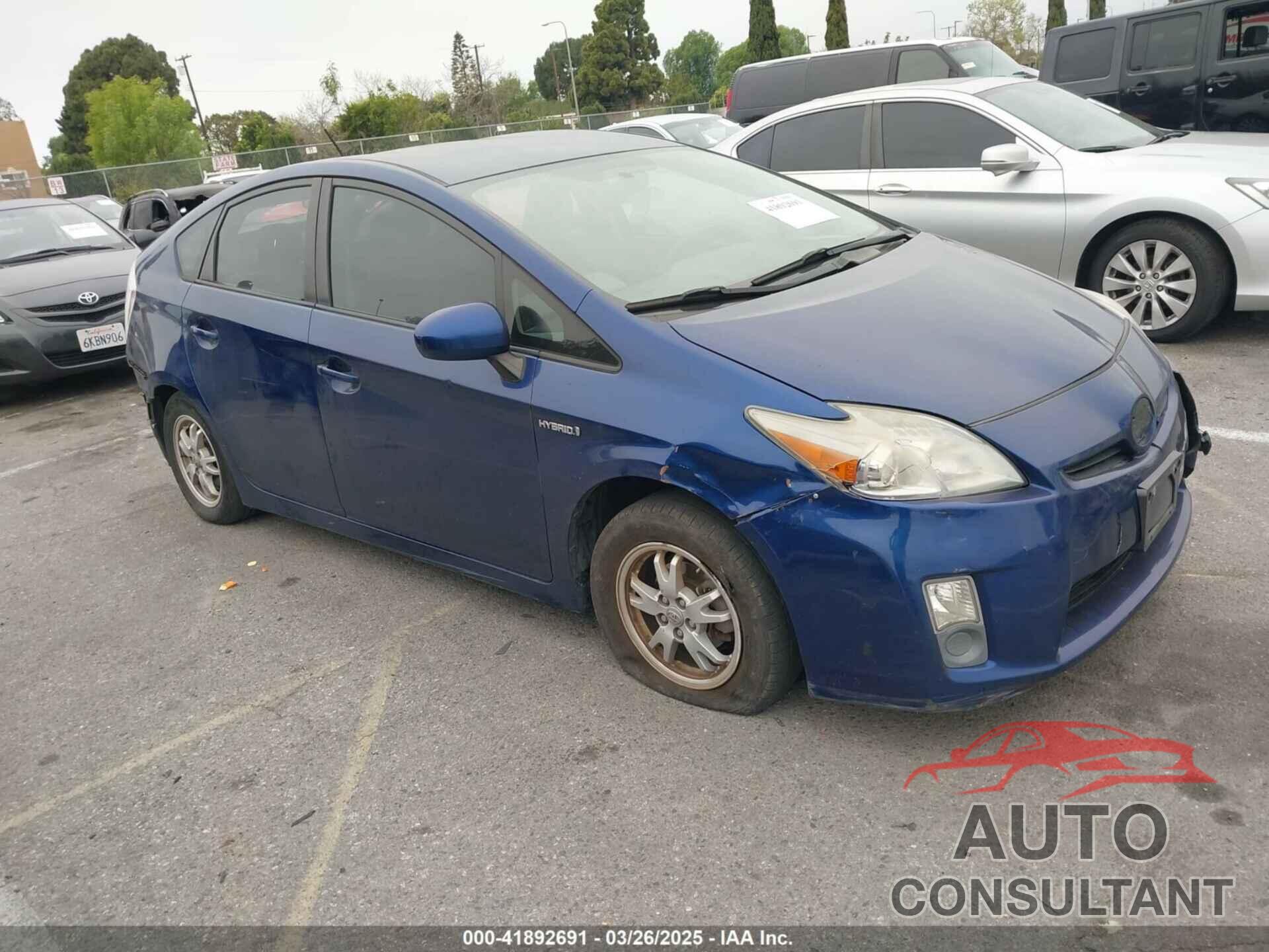 TOYOTA PRIUS 2011 - JTDKN3DU8B5287330