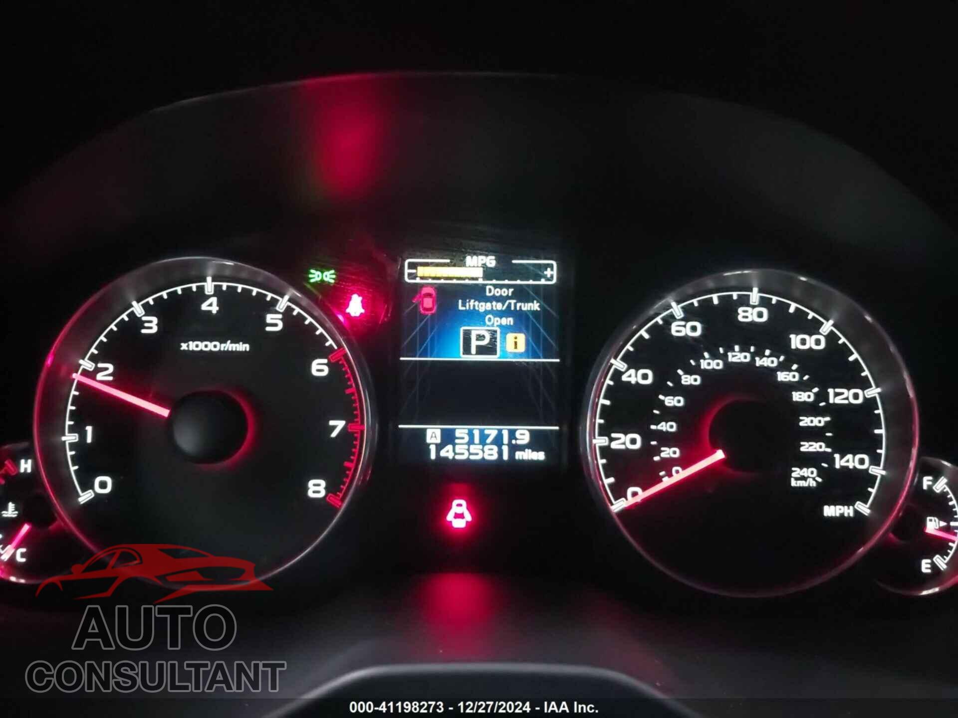 SUBARU OUTBACK 2014 - 4S4BRBLC5E3320240