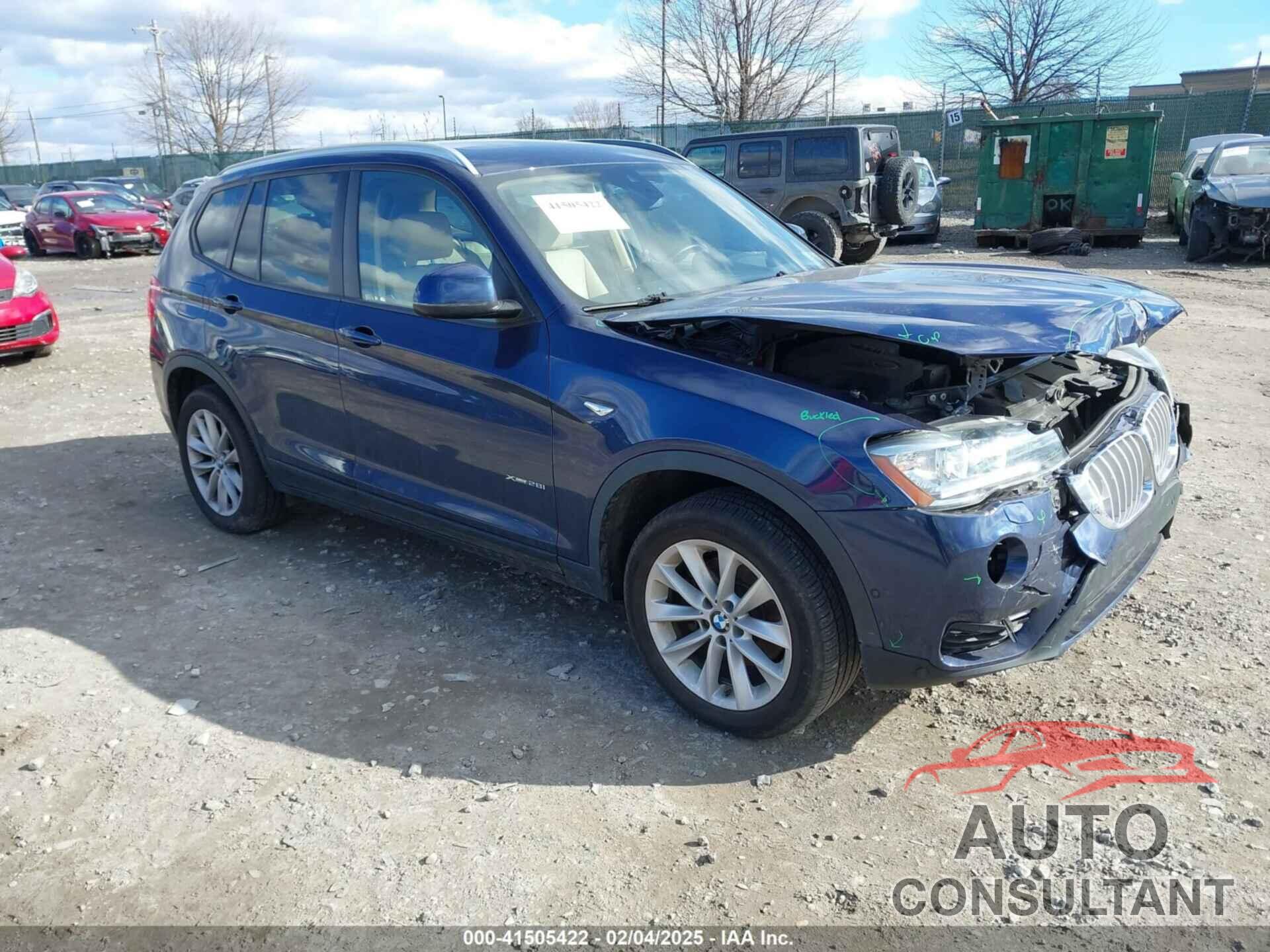 BMW X3 2016 - 5UXWX9C56G0D81639