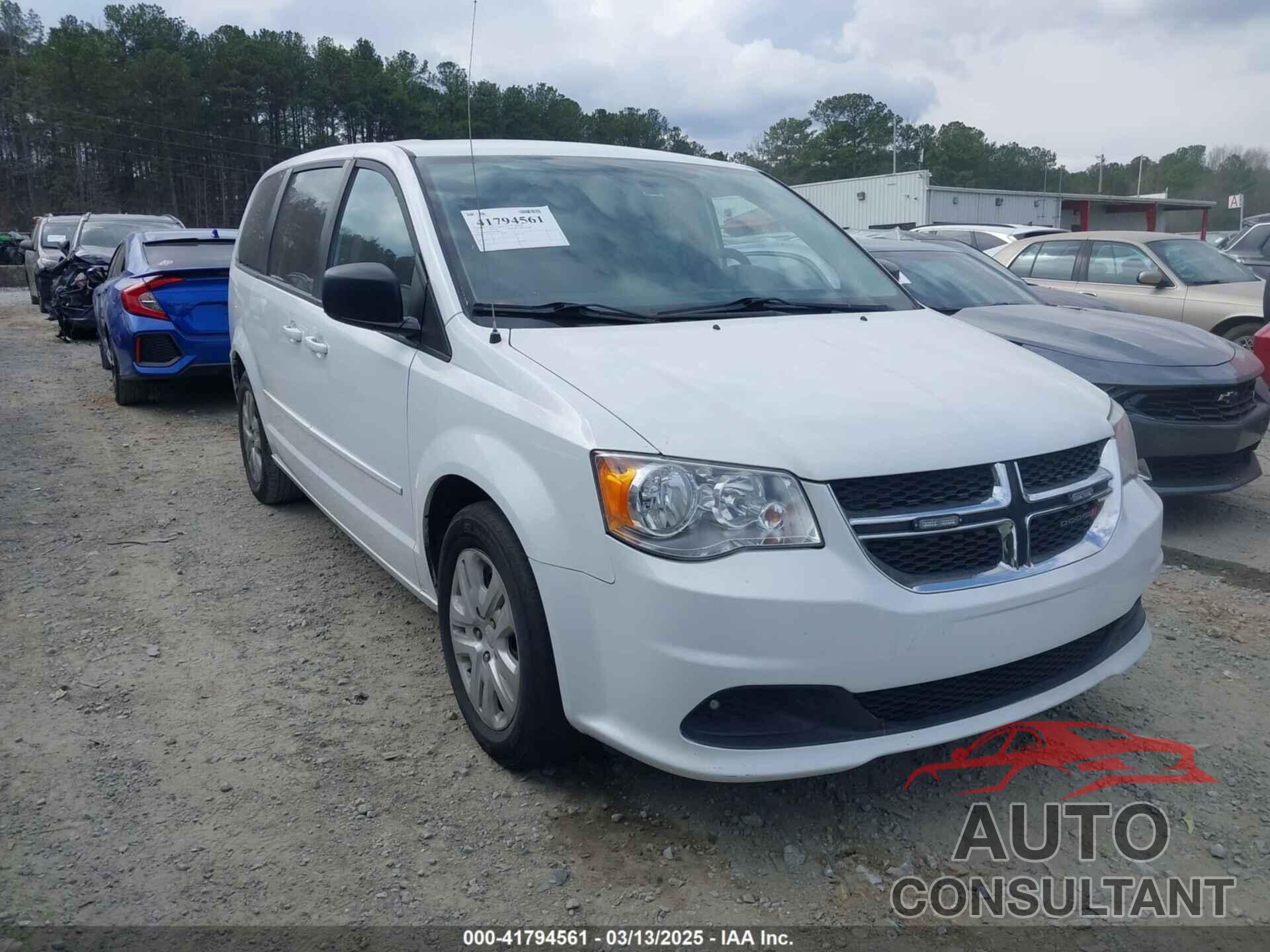 DODGE GRAND CARAVAN 2017 - 2C4RDGBG9HR866909