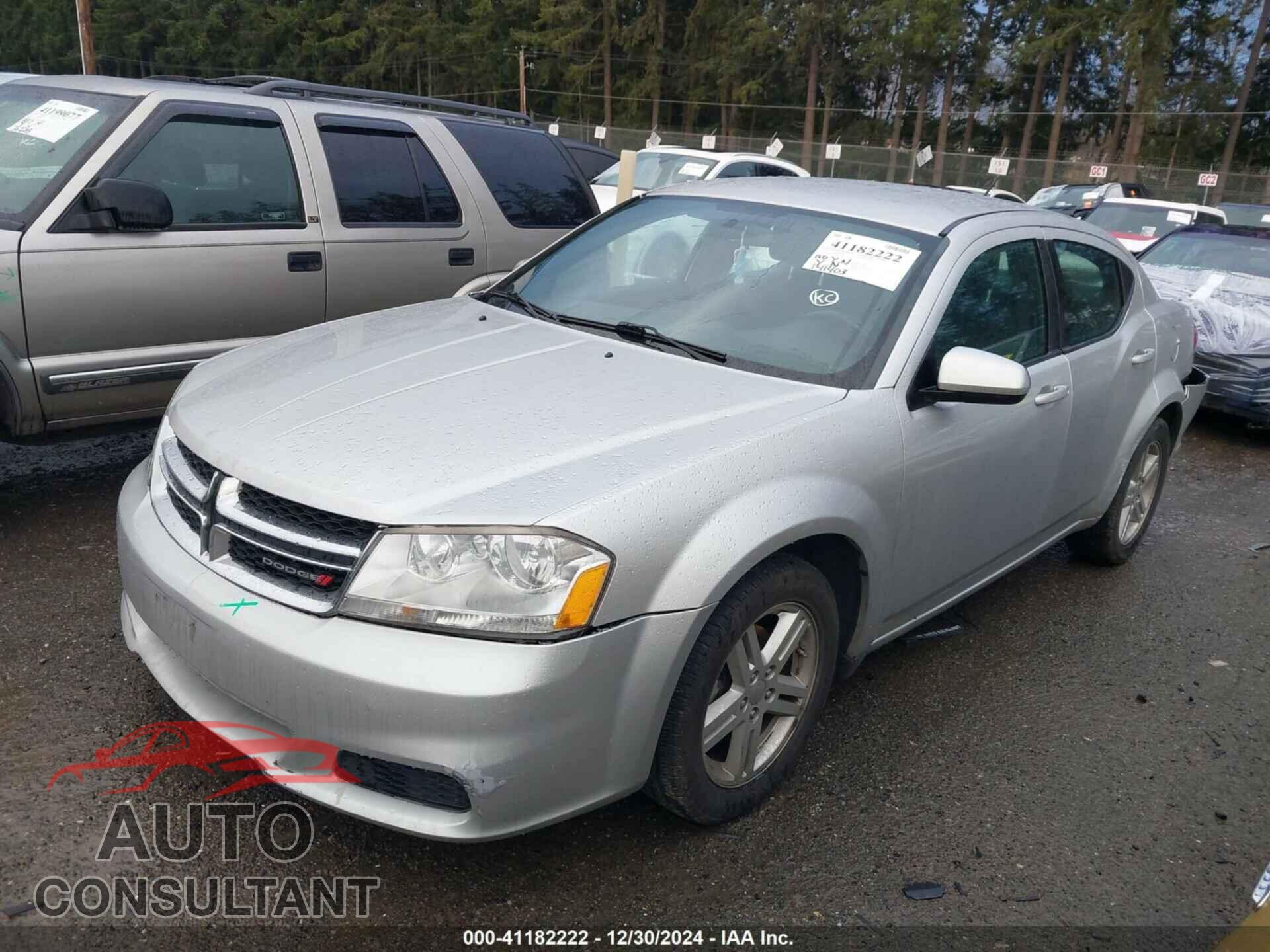 DODGE AVENGER 2012 - 1C3CDZCB1CN269283