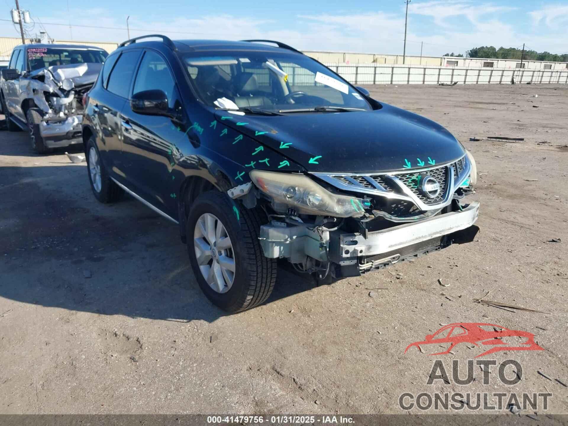 NISSAN MURANO 2012 - JN8AZ1MU7CW113348