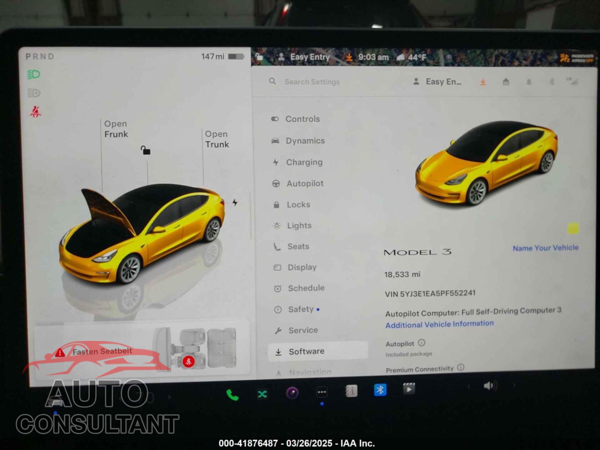 TESLA MODEL 3 2023 - 5YJ3E1EA5PF552241