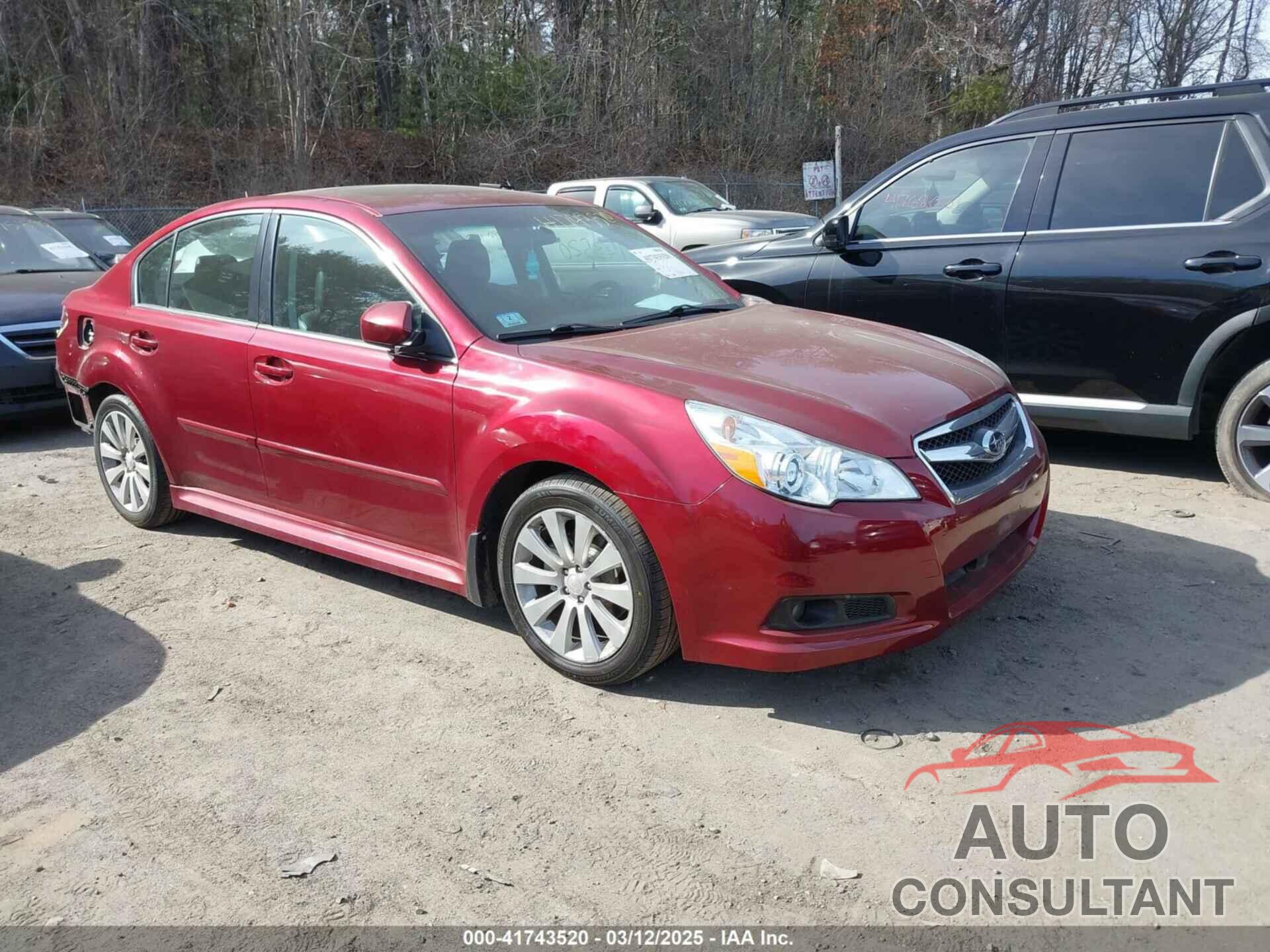 SUBARU LEGACY 2011 - 4S3BMBK60B3233498